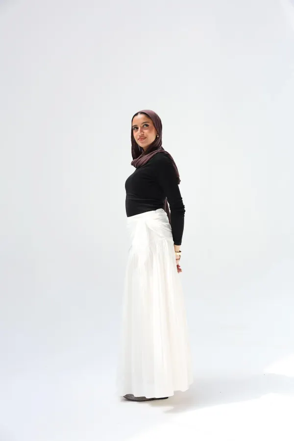 White Scart Skirt