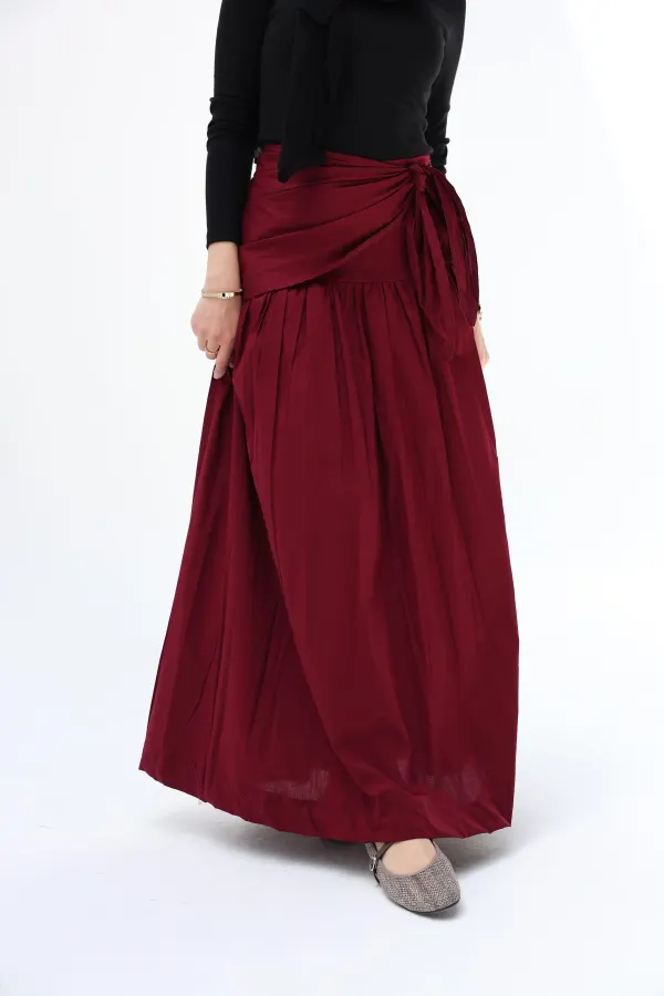 Burguandy Scart Skirt