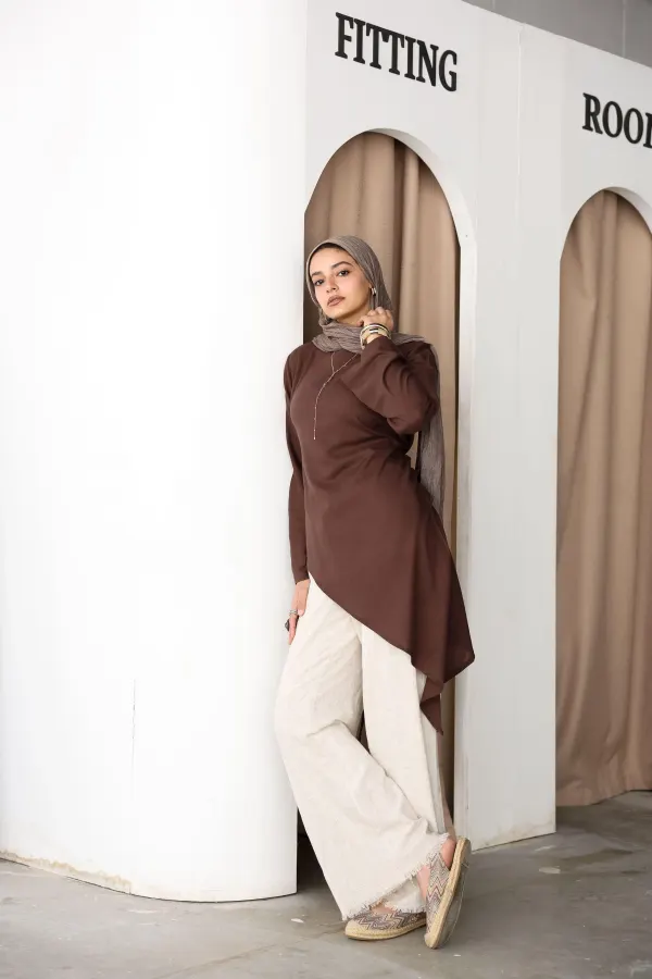 Brown Lace Top