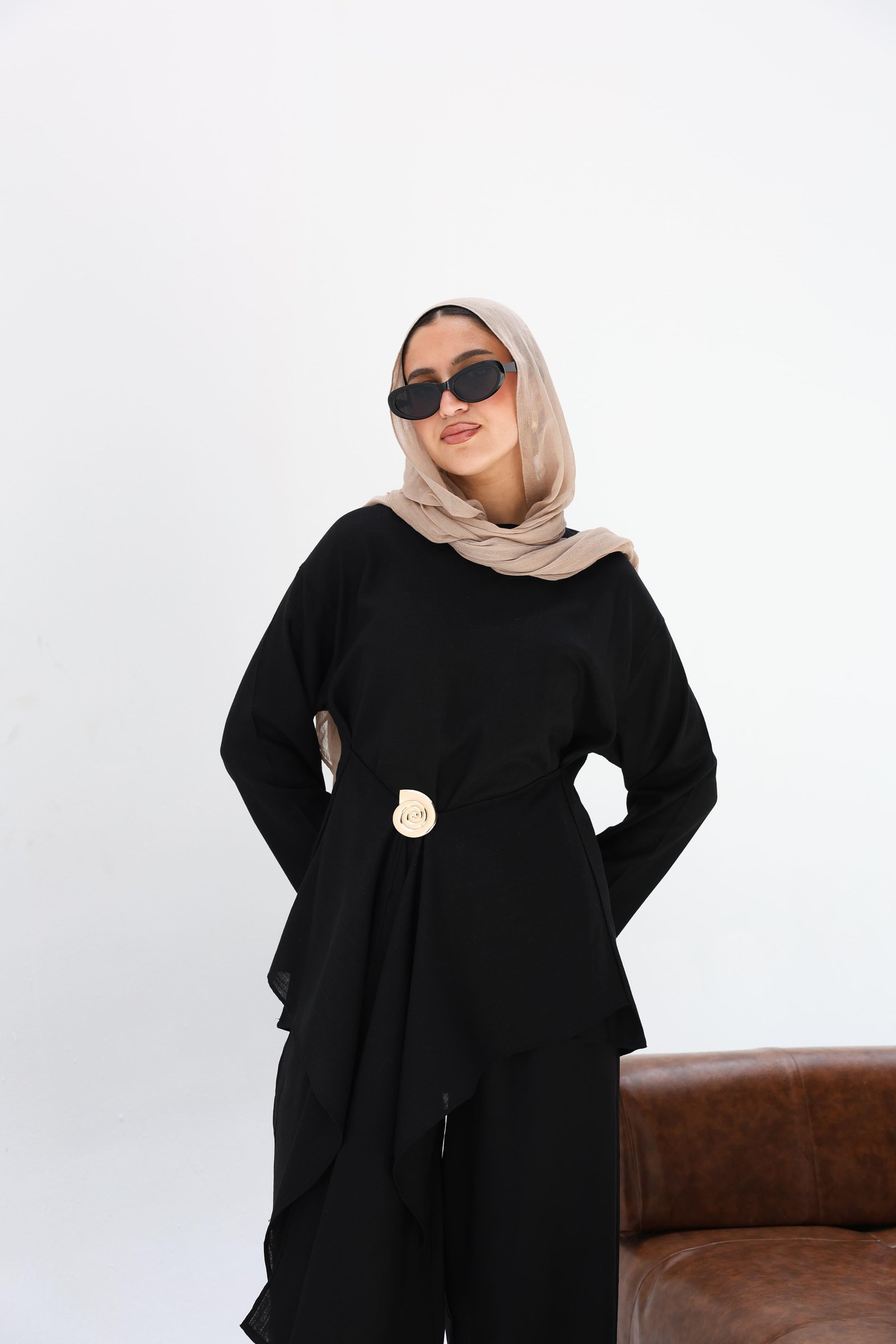 Black Lily Blouse