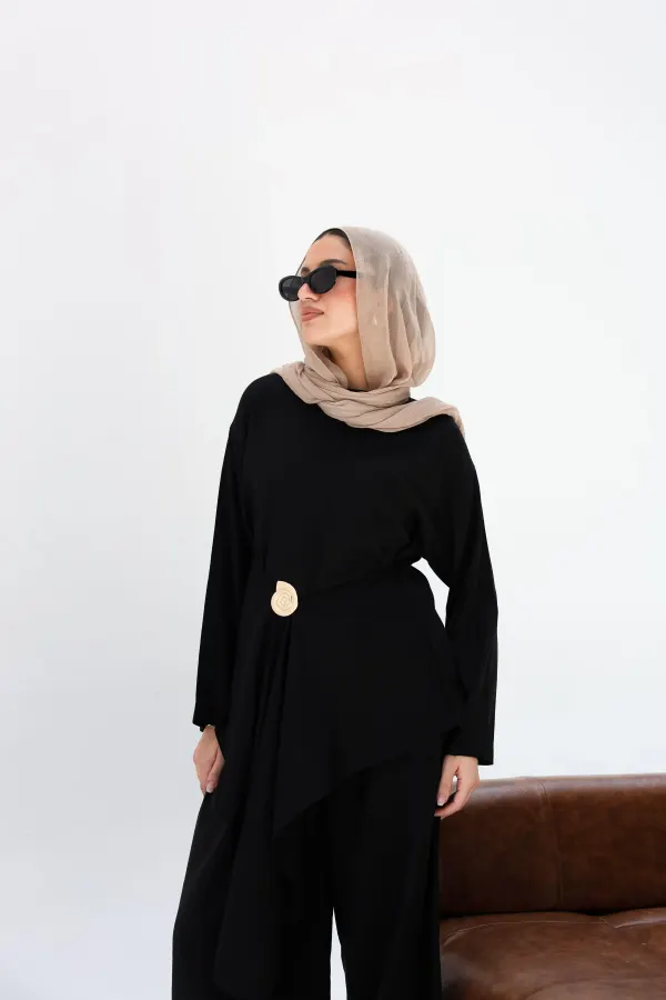 Black Lily Blouse