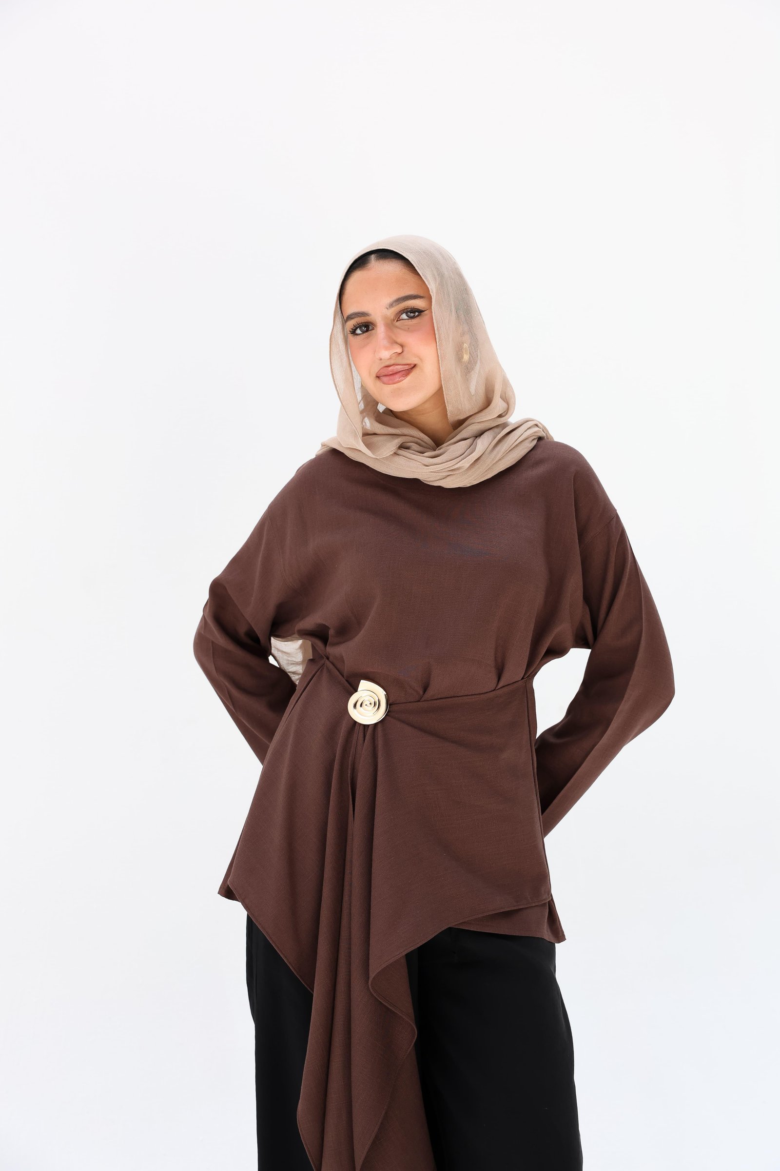 Brown Lily Blouse