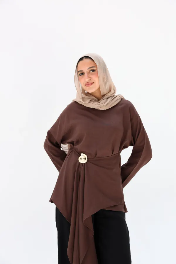 Brown Lily Blouse