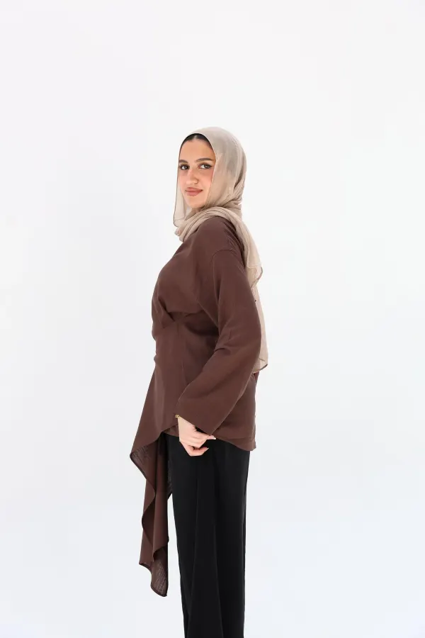Brown Lily Blouse