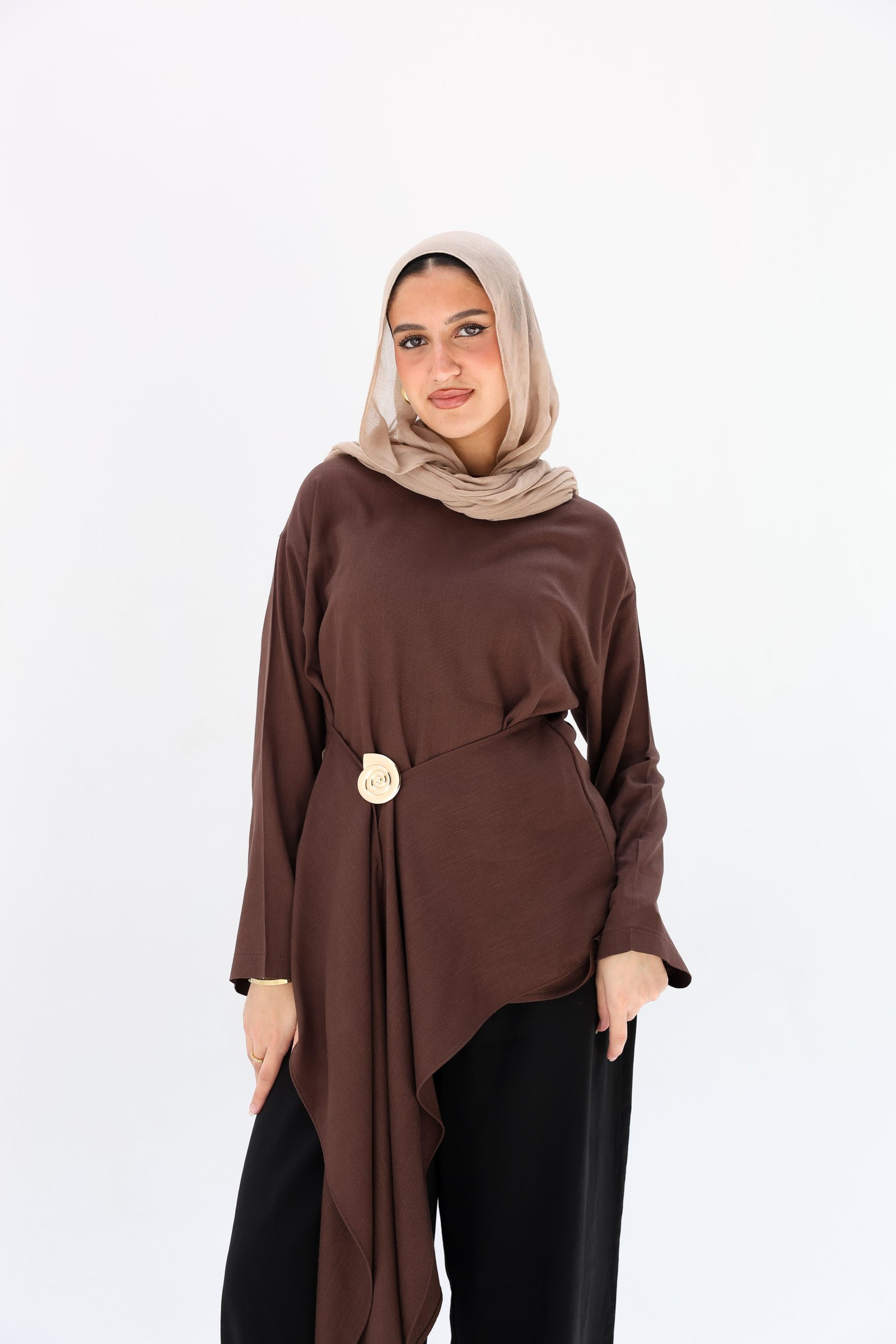 Brown Lily Blouse