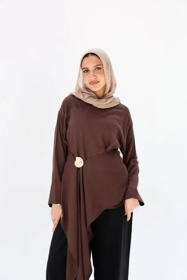 Brown Lily Blouse