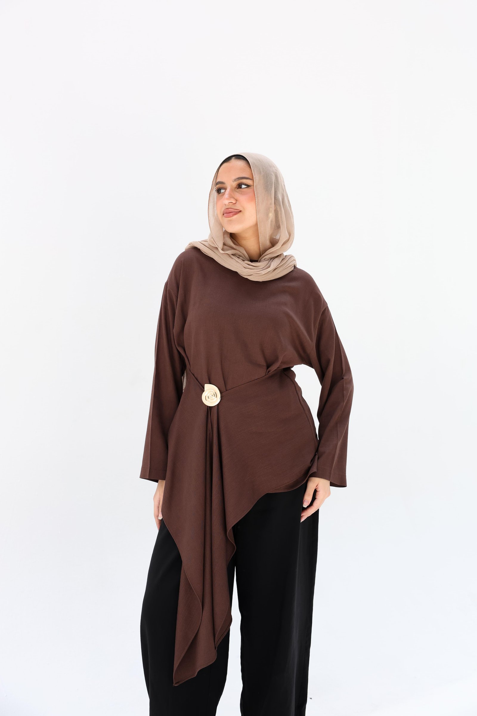 Brown Lily Blouse