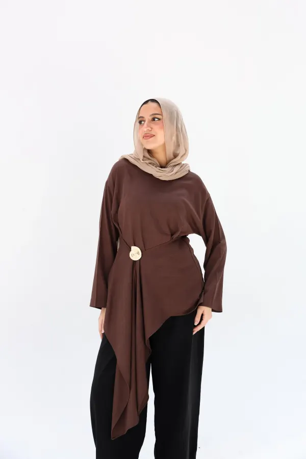 Brown Lily Blouse