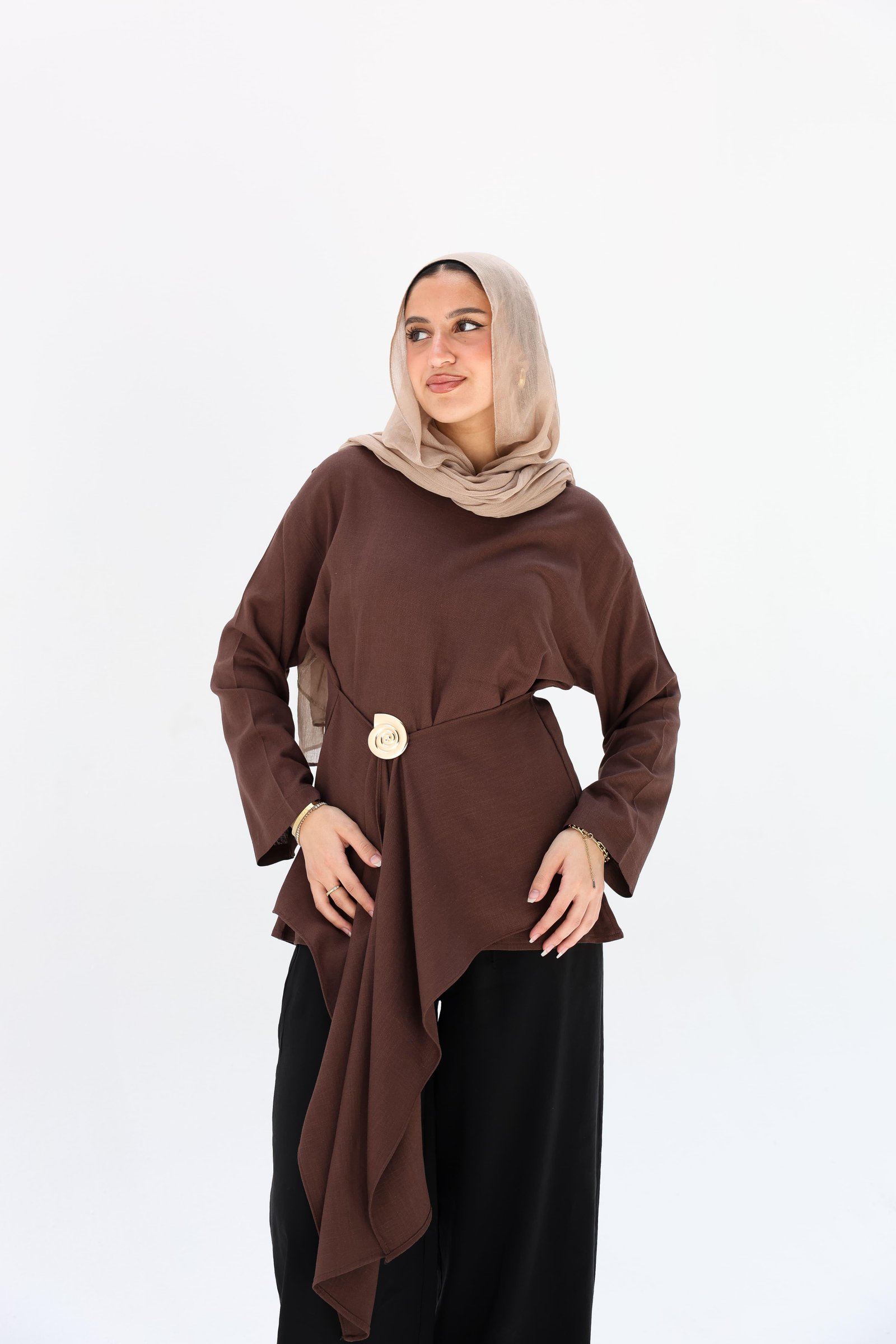 Brown Lily Blouse