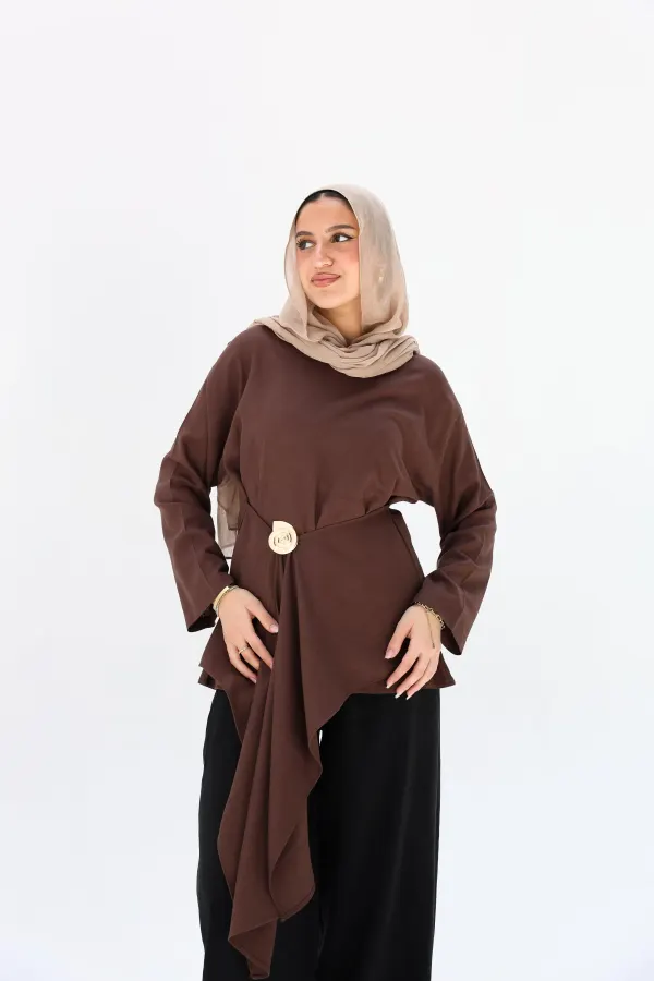 Brown Lily Blouse