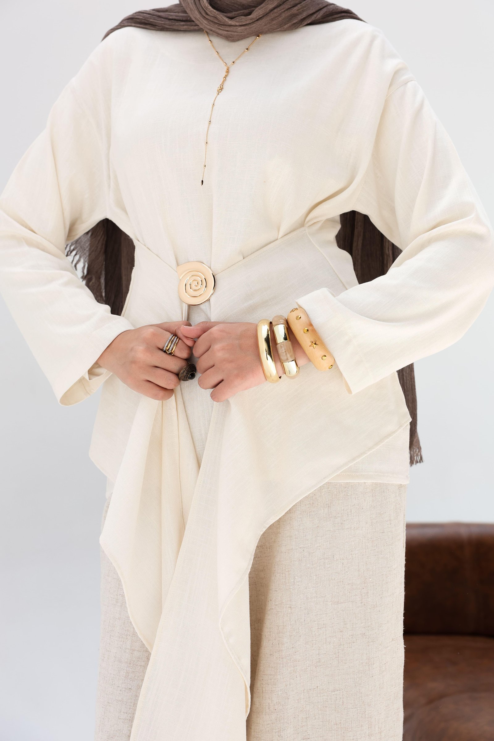 Beige Lily Blouse