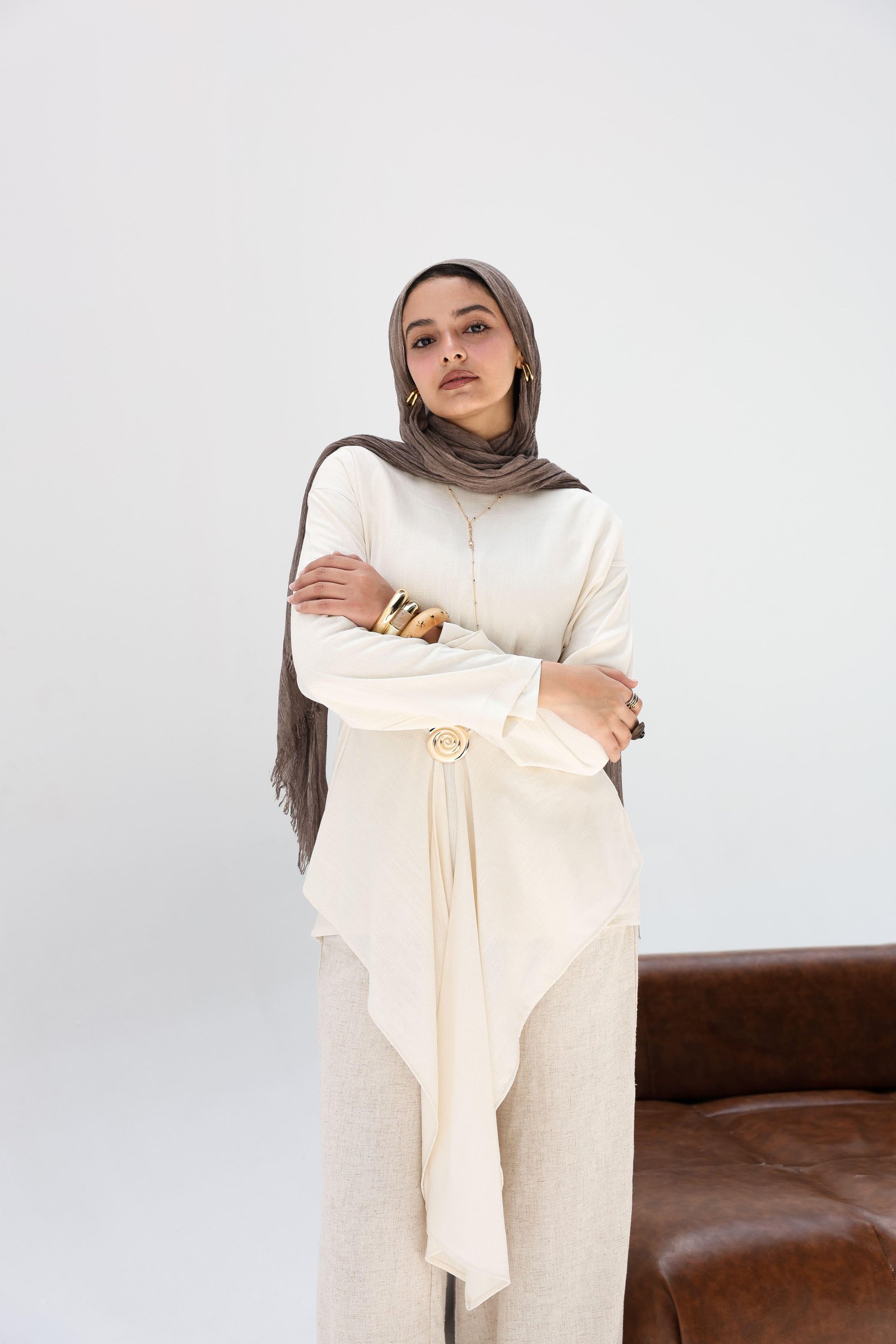 Beige Lily Blouse