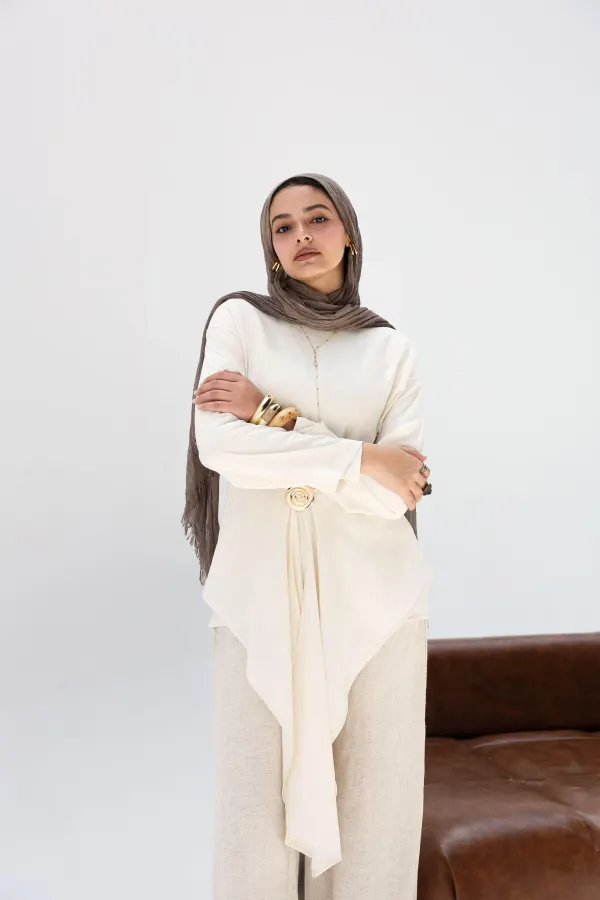 Beige Lily Blouse