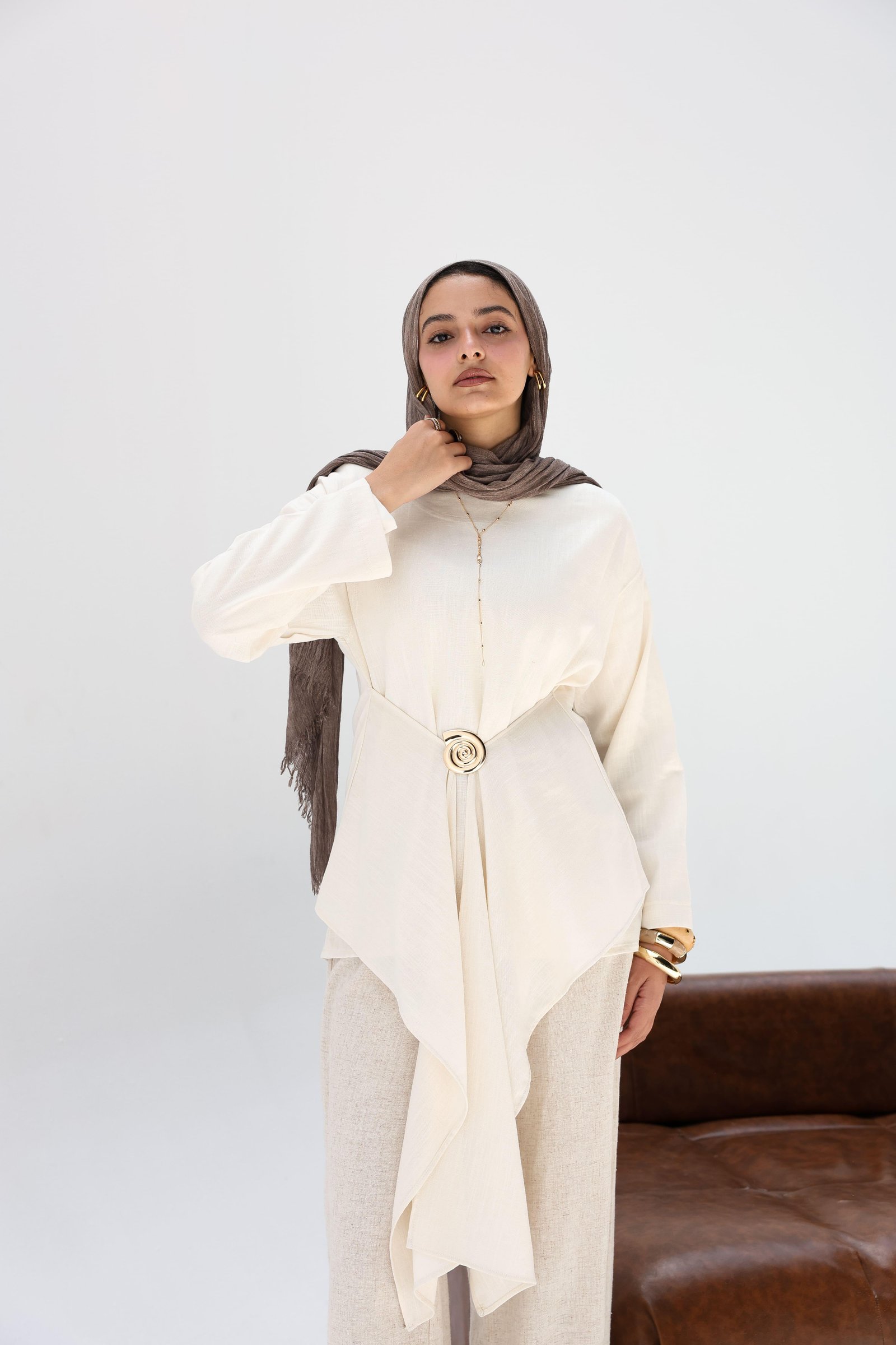 Beige Lily Blouse