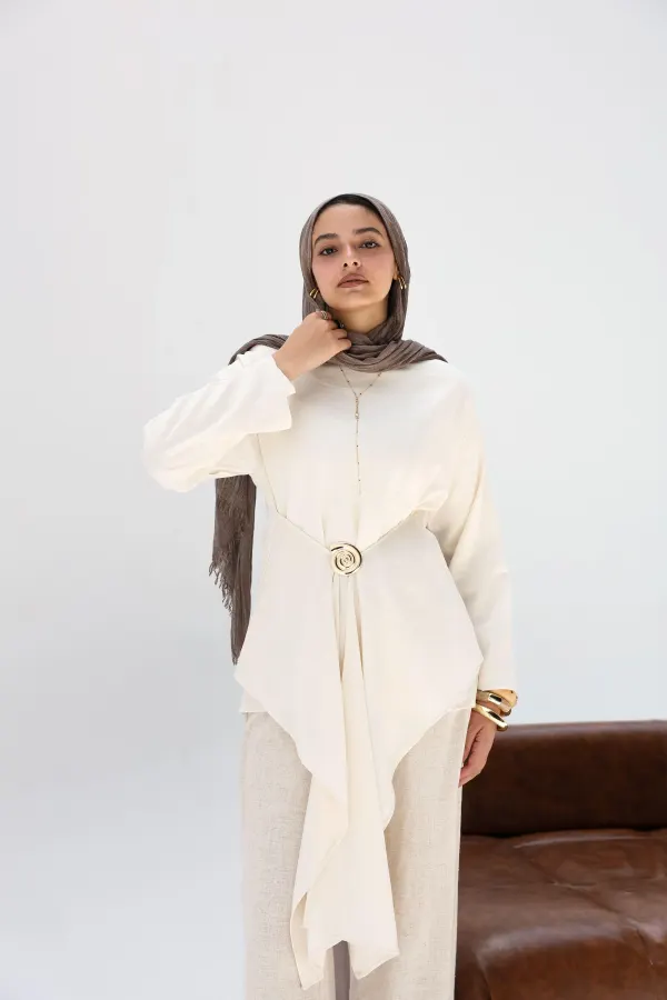 Beige Lily Blouse