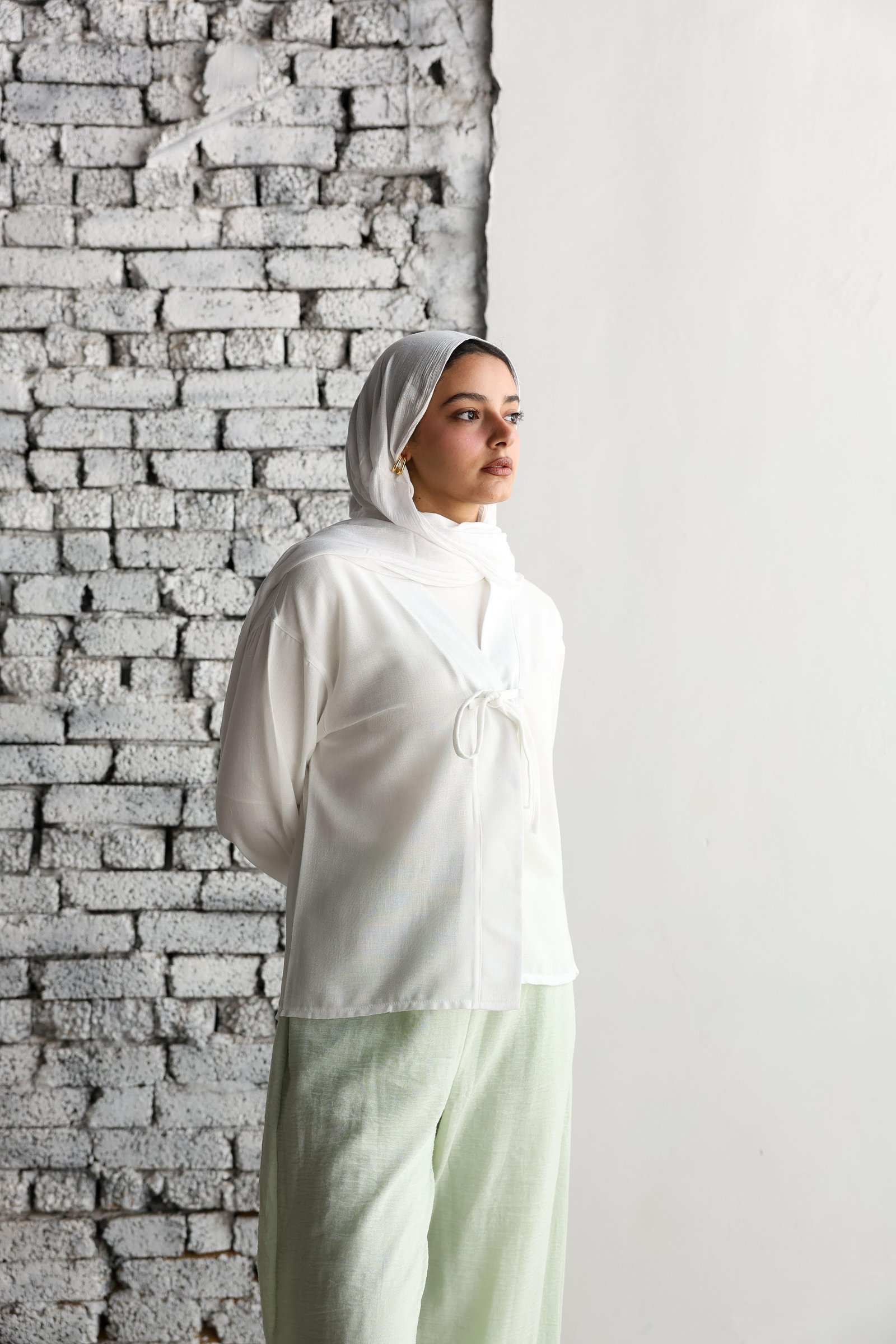 White Ribbon Blouse