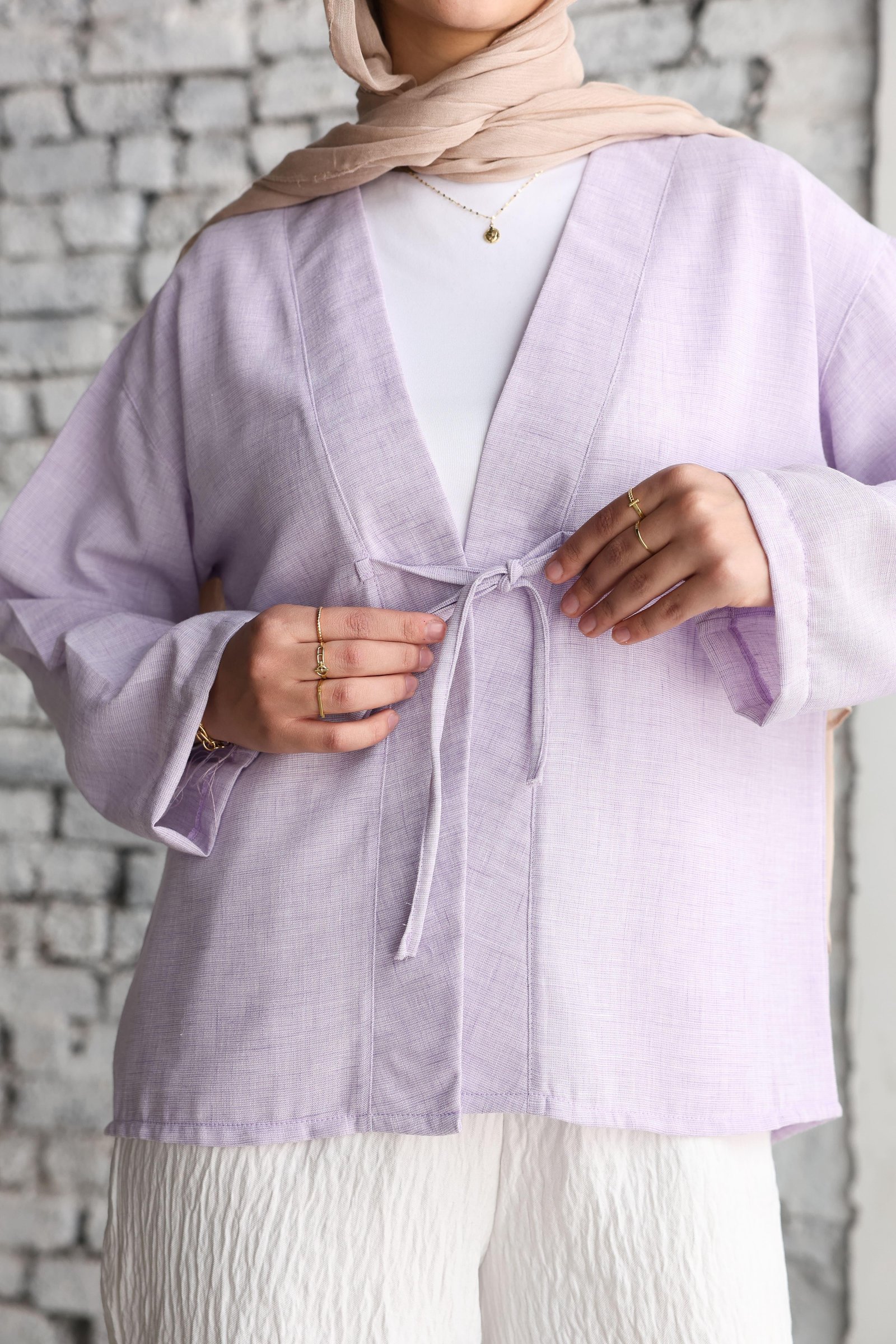 Lavender Ribbon Blouse