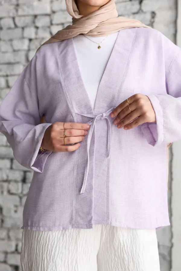 Lavender Ribbon Blouse
