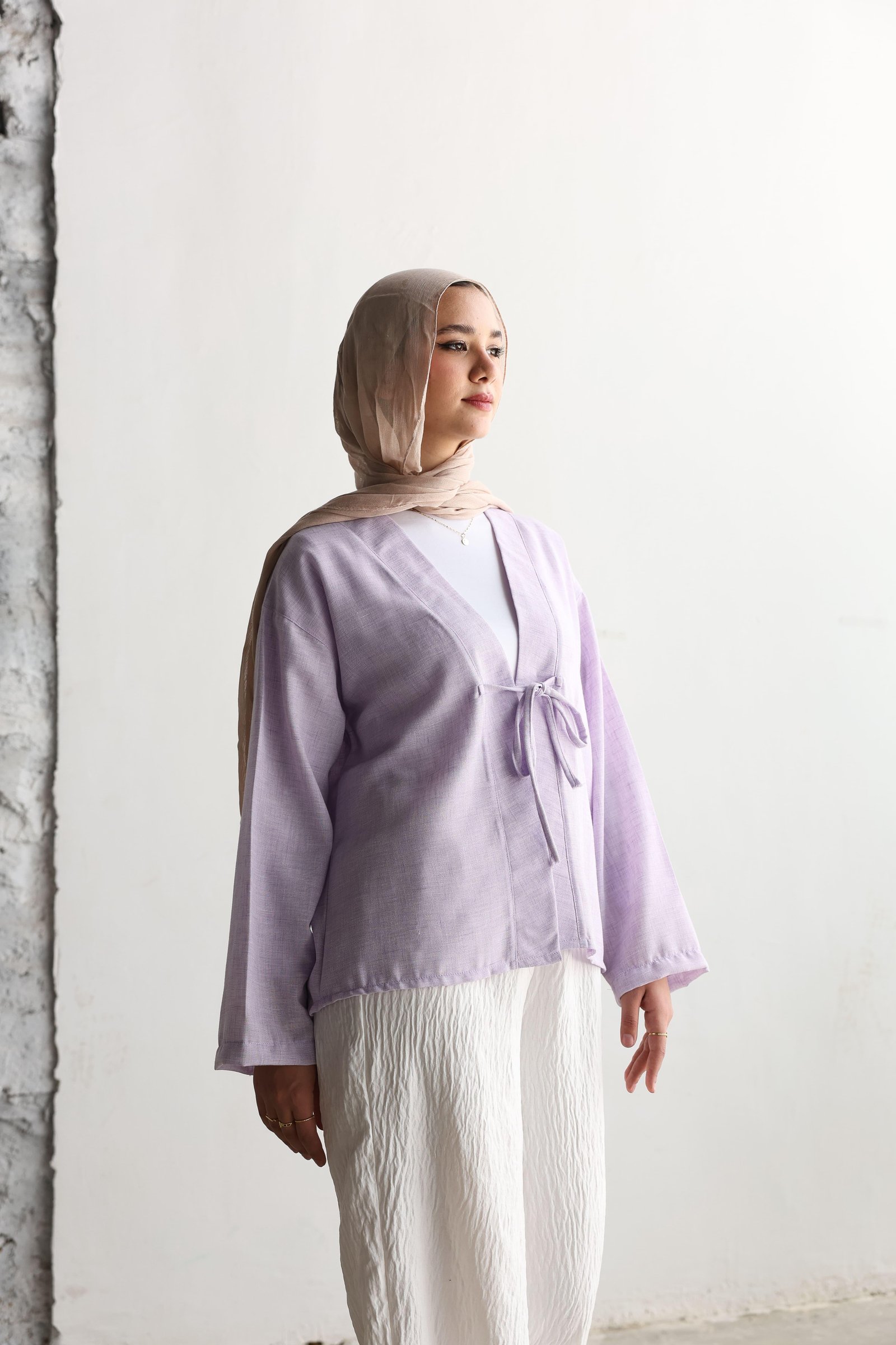 Lavender Ribbon Blouse