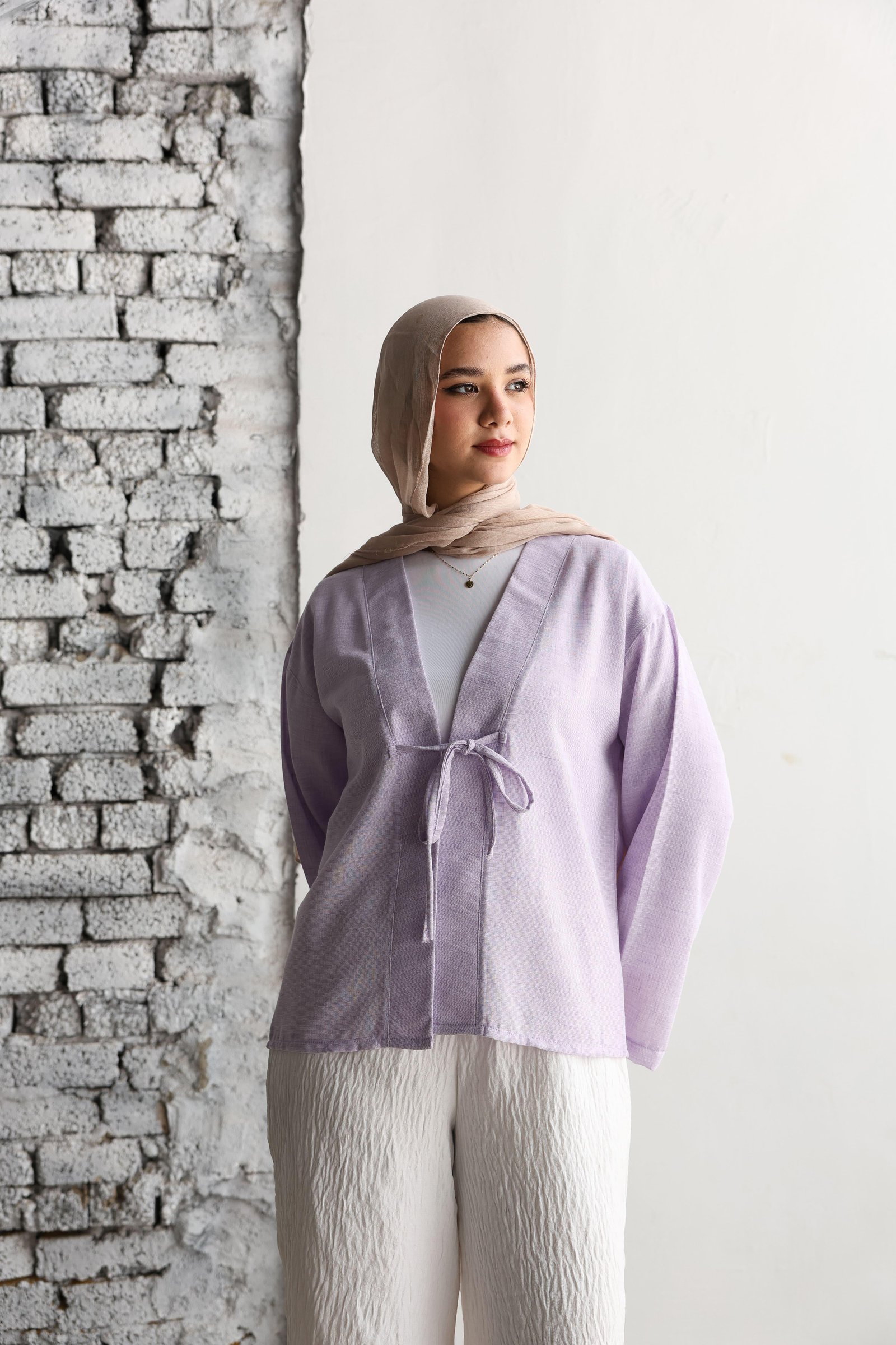 Lavender Ribbon Blouse
