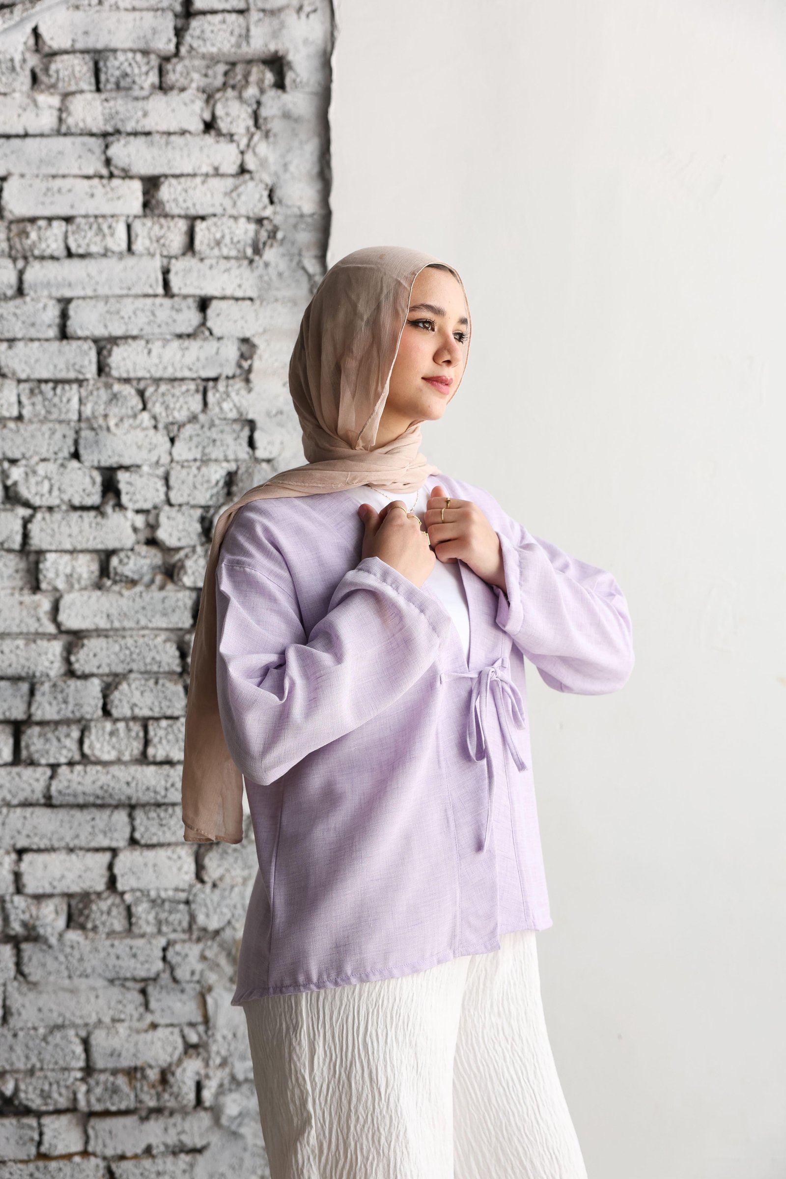 Lavender Ribbon Blouse