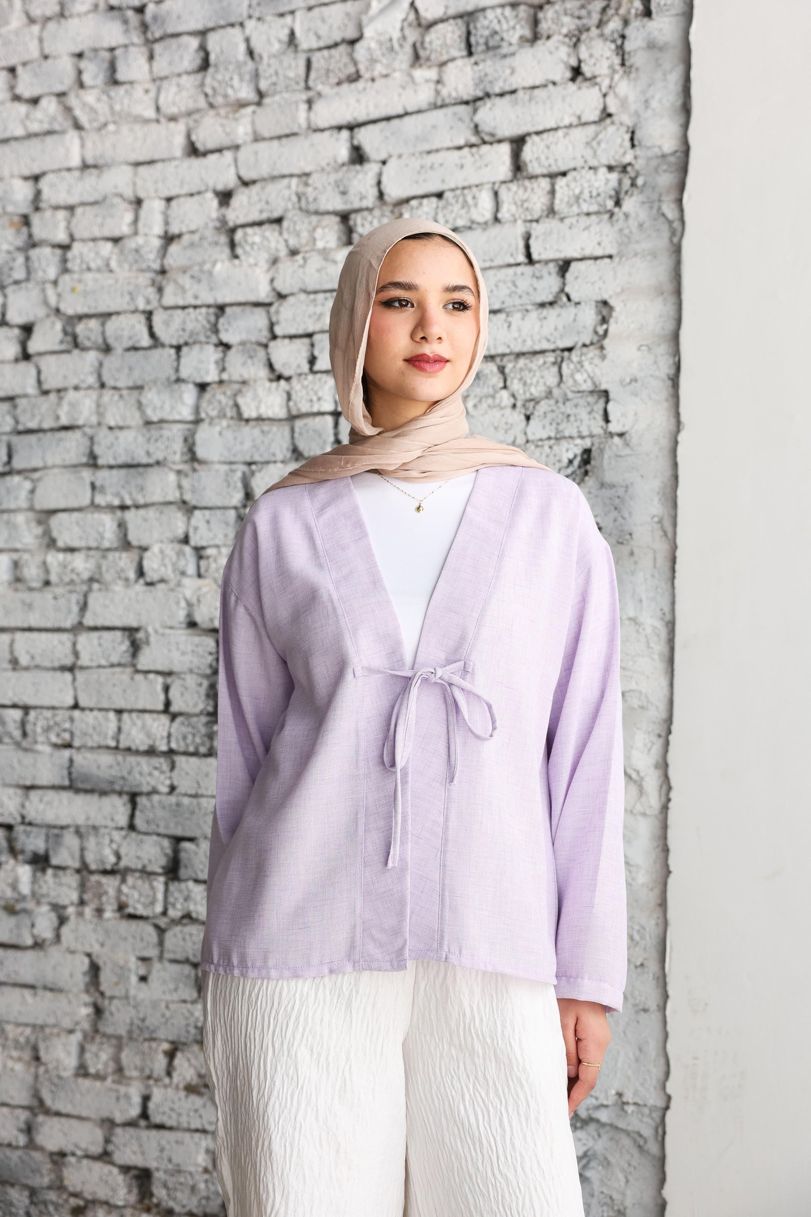 Lavender Ribbon Blouse