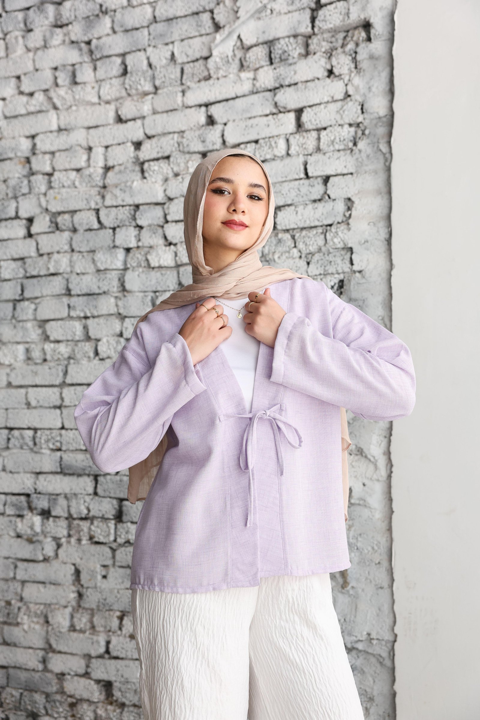 Lavender Ribbon Blouse