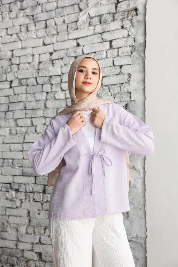 Lavender Ribbon Blouse