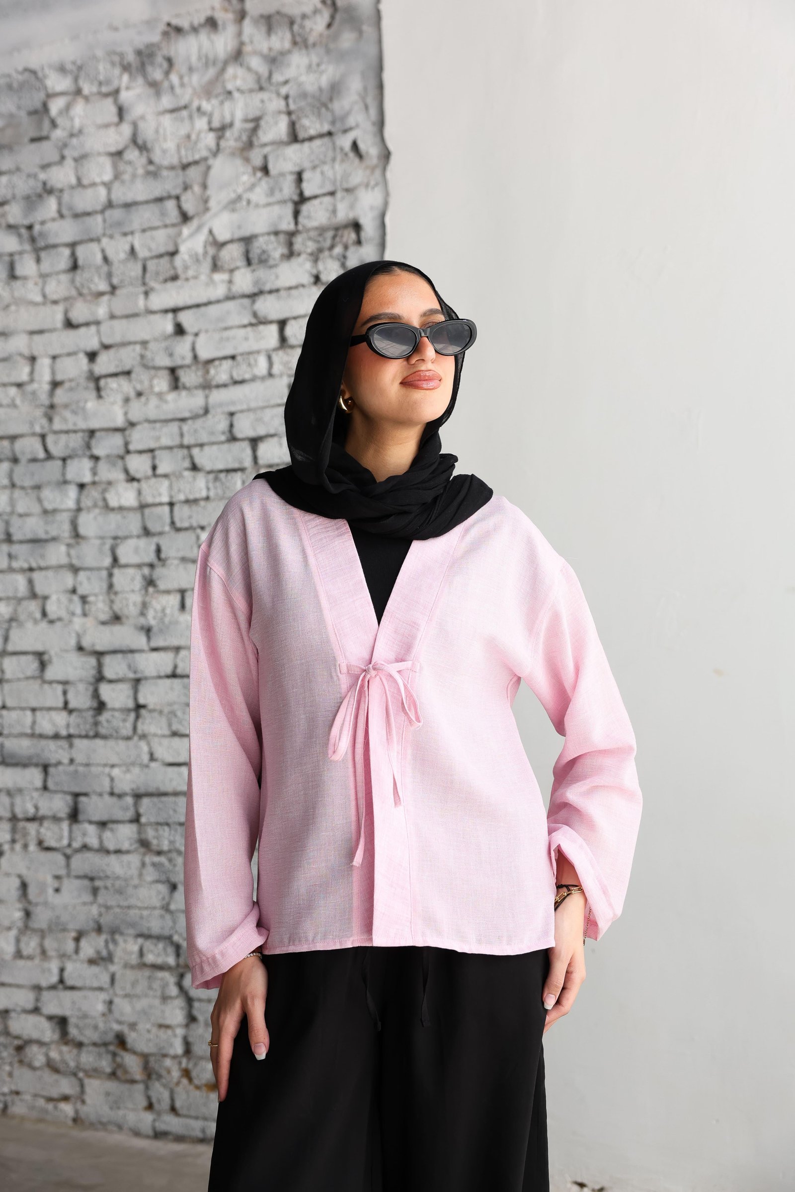 Baby Pink Ribbon Blouse