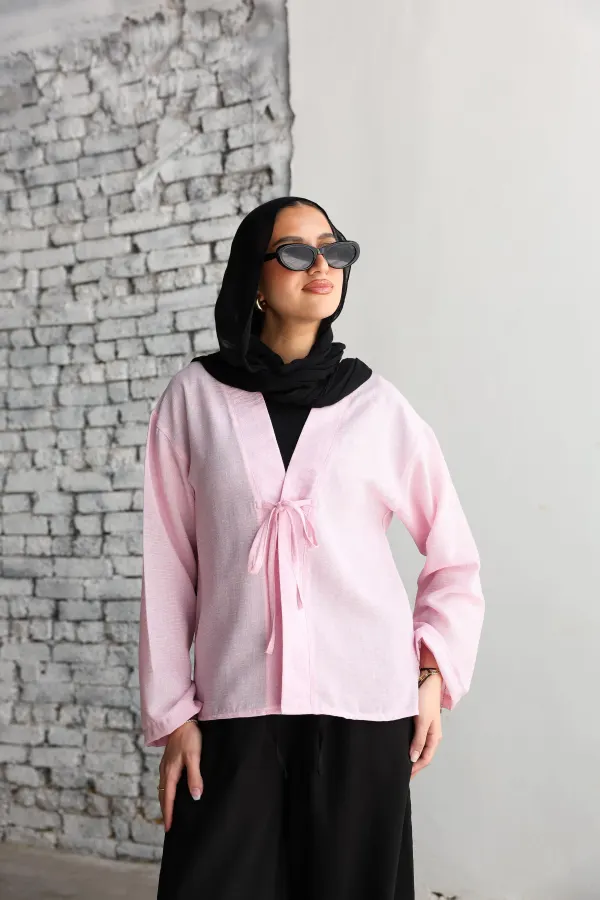 Baby Pink Ribbon Blouse