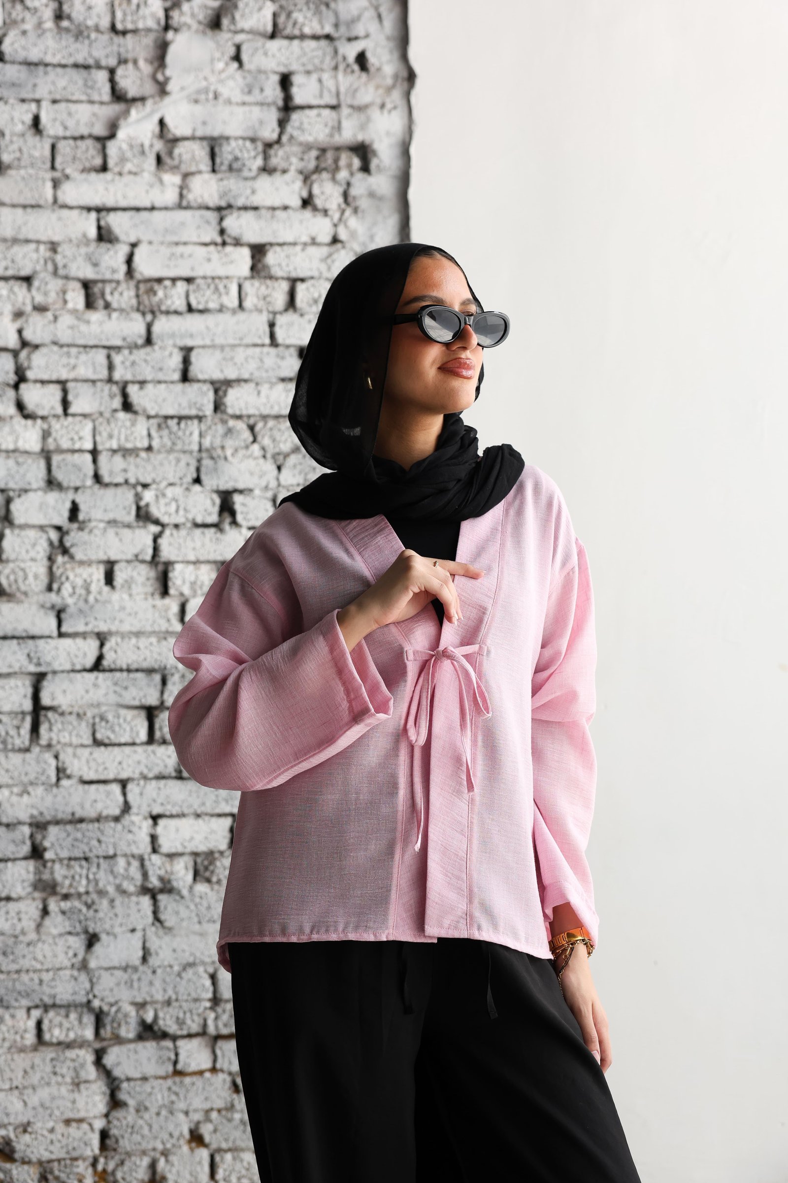 Baby Pink Ribbon Blouse