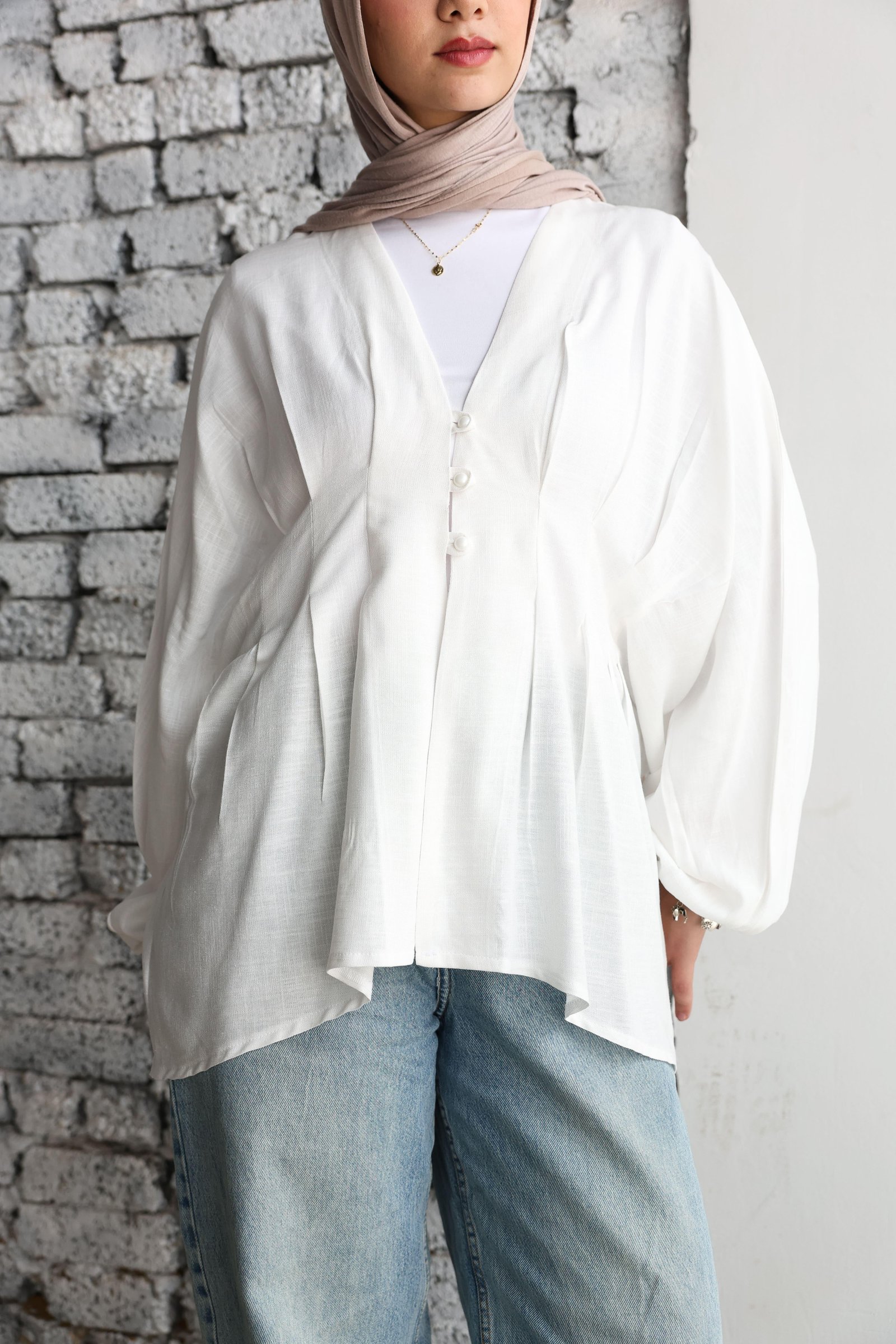 White Ayla Blouse