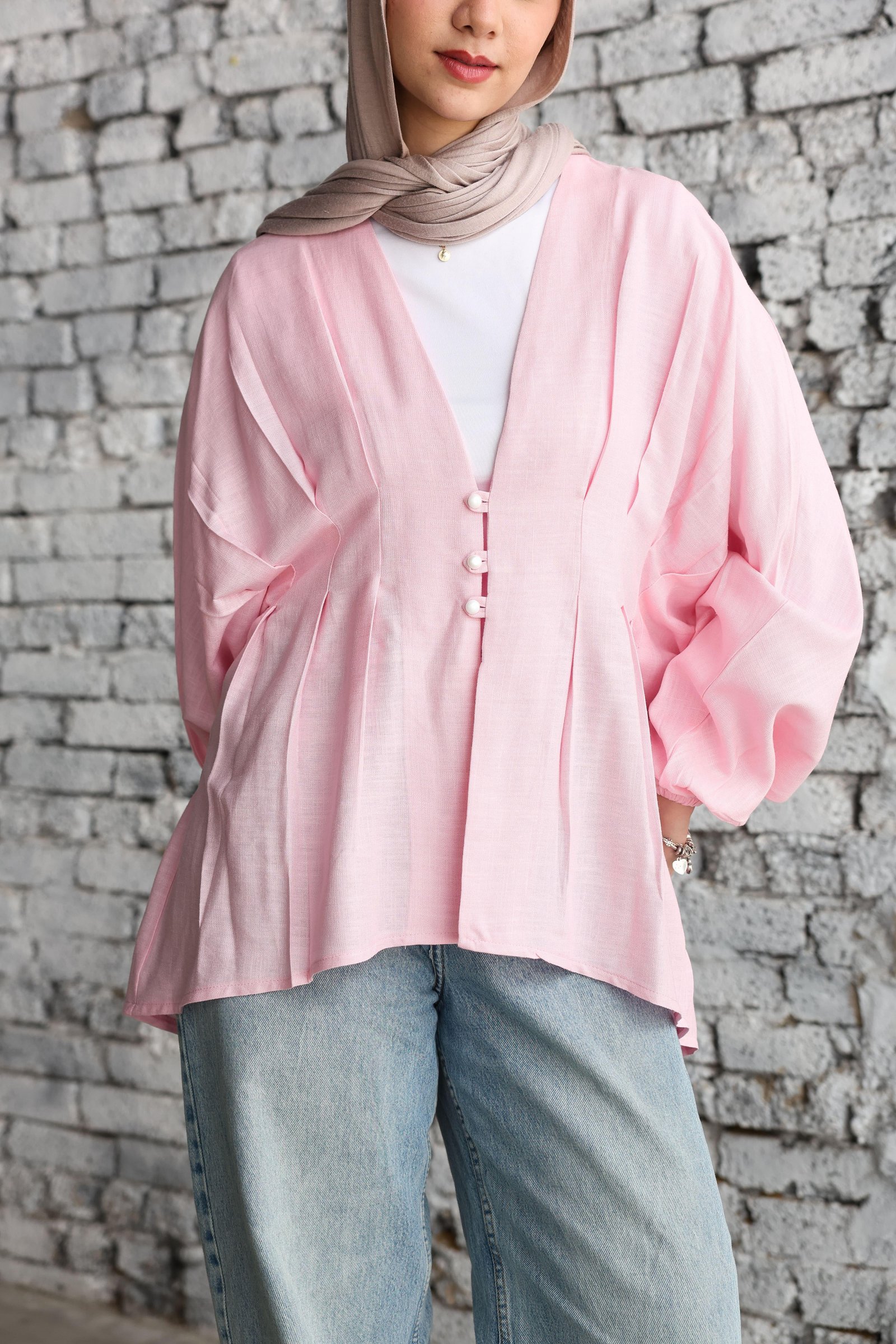 Baby pink Ayla Blouse