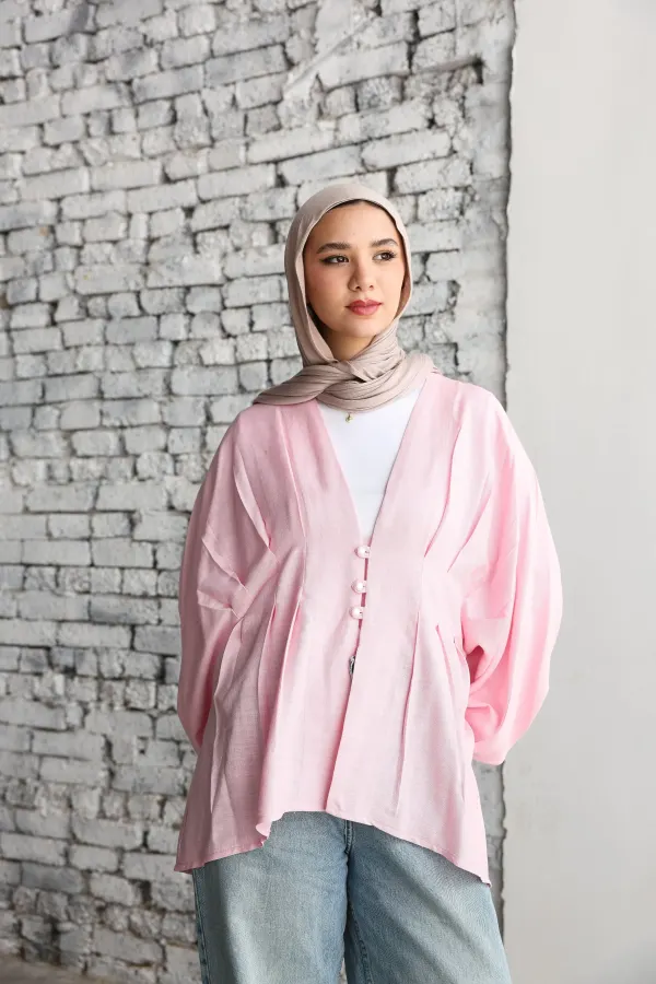 Baby pink Ayla Blouse