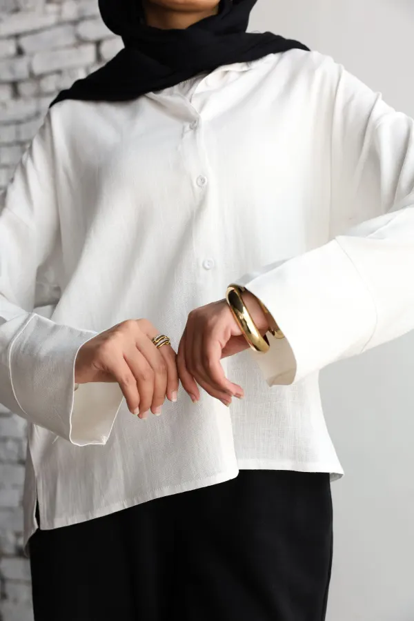 White Linen Shirt