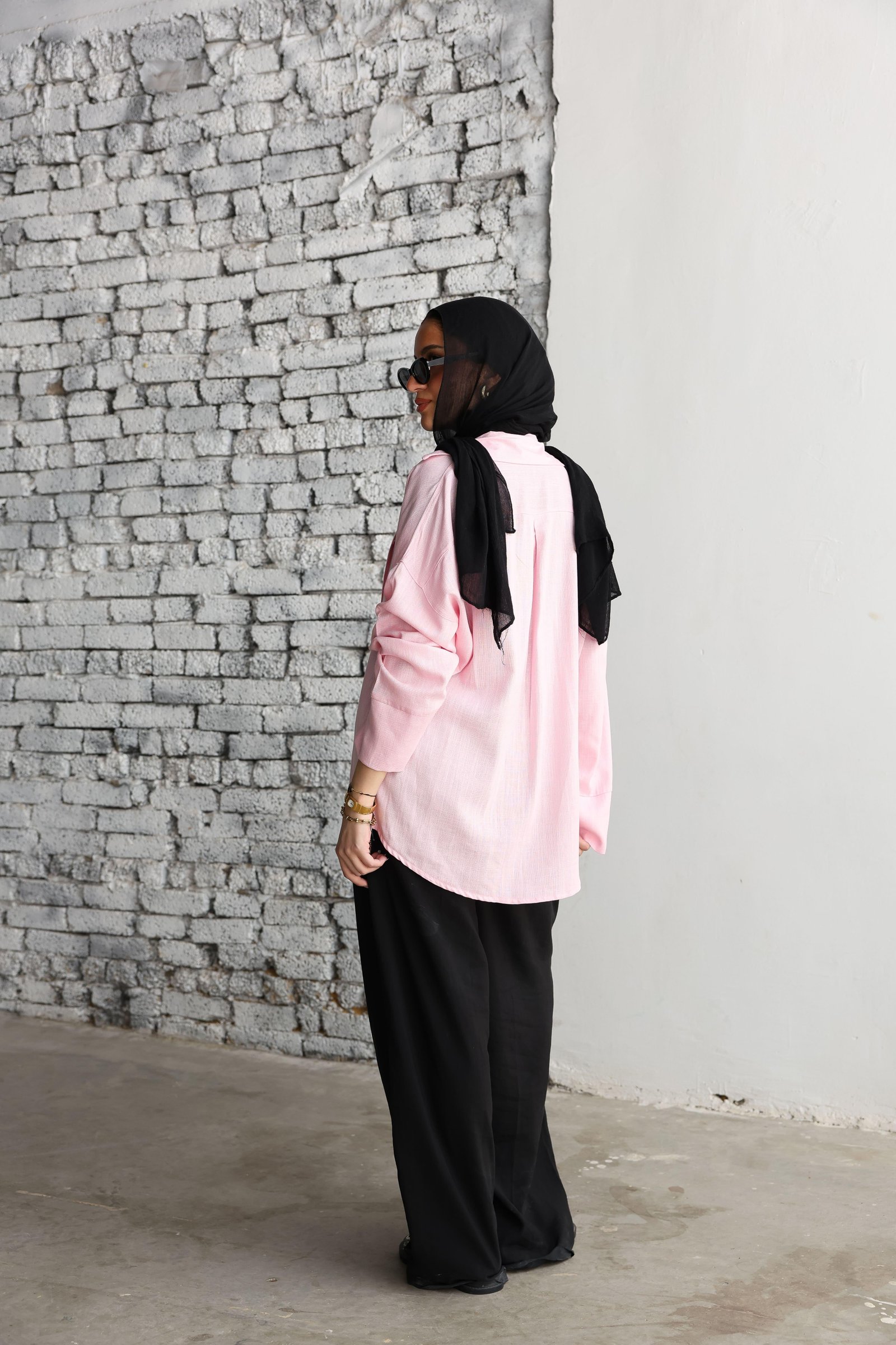 Baby pink Linen Shirt