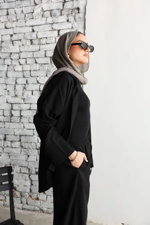 Black Linen Shirt
