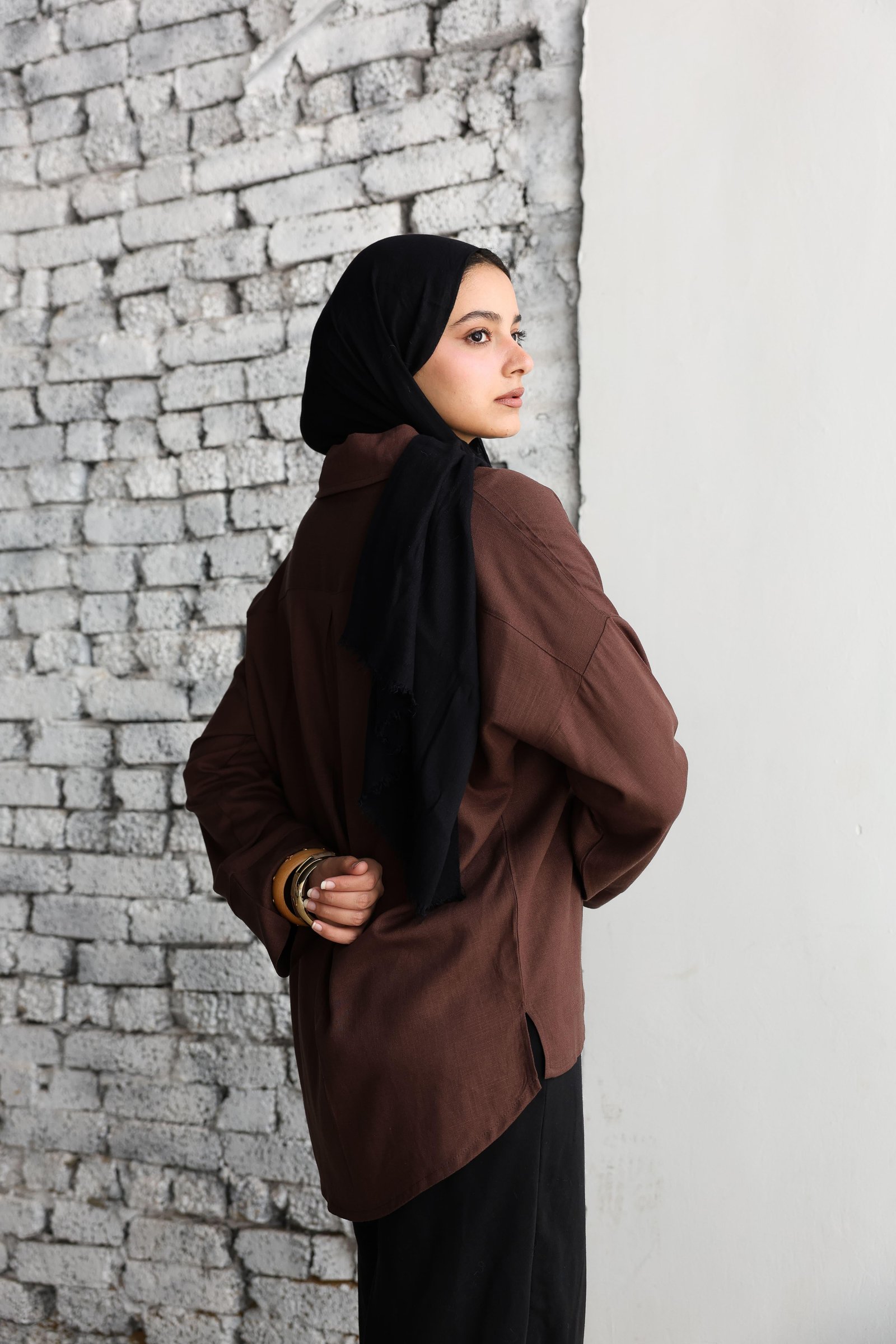 Brown Linen Shirt