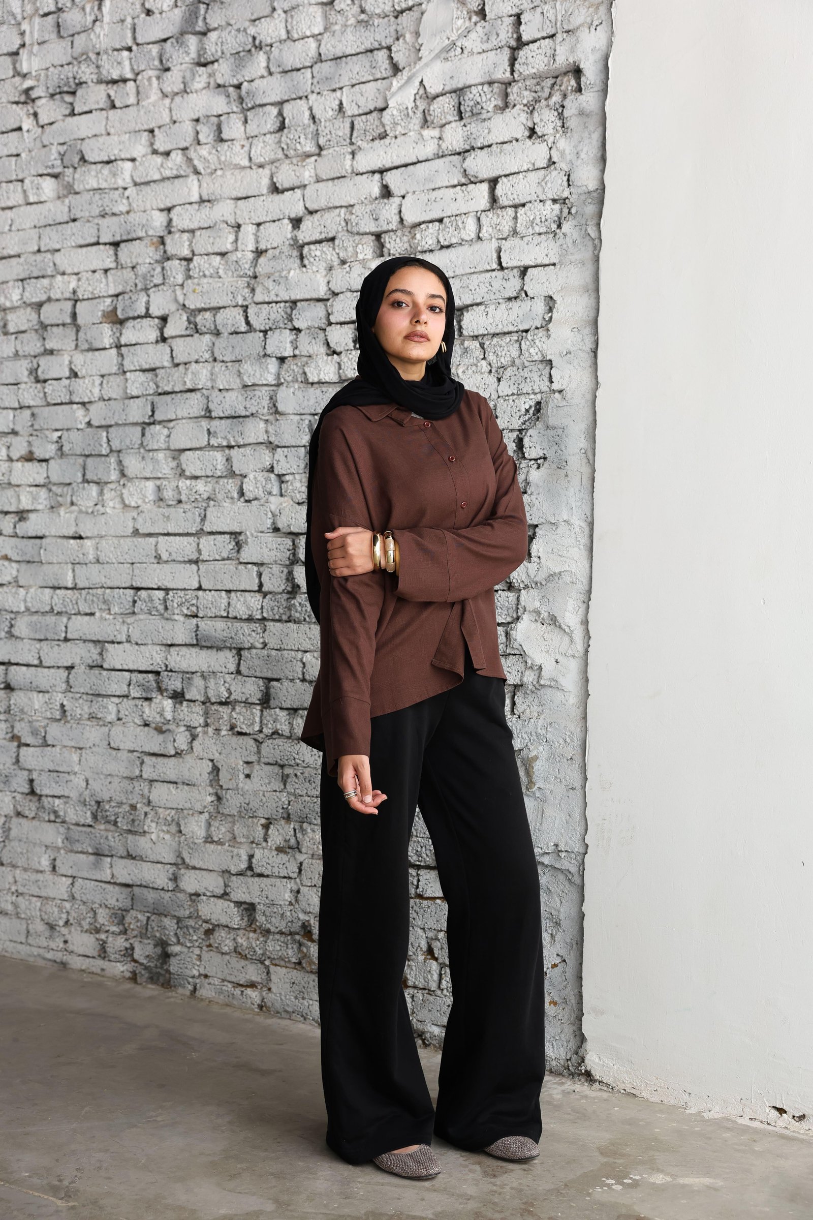 Brown Linen Shirt