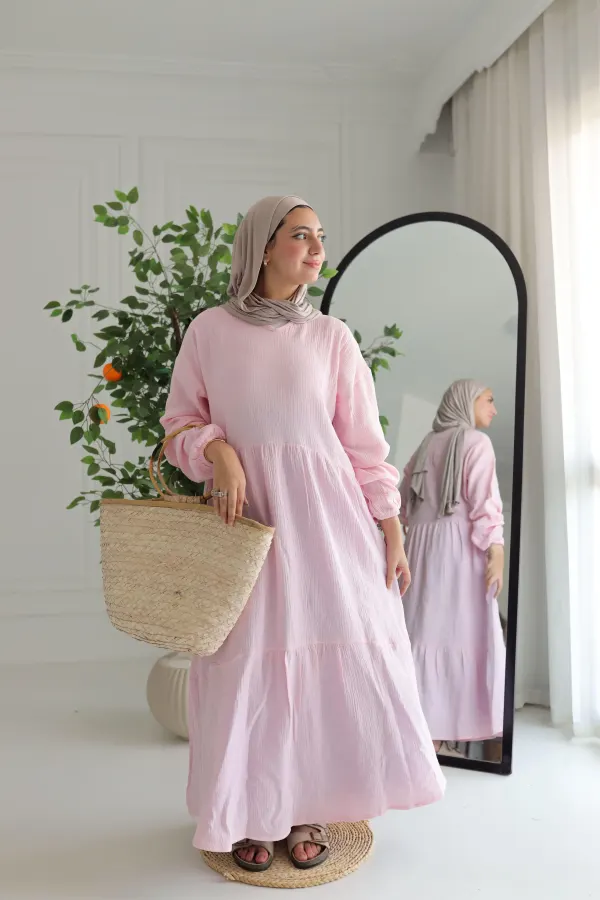 Baby pink sunshine dress
