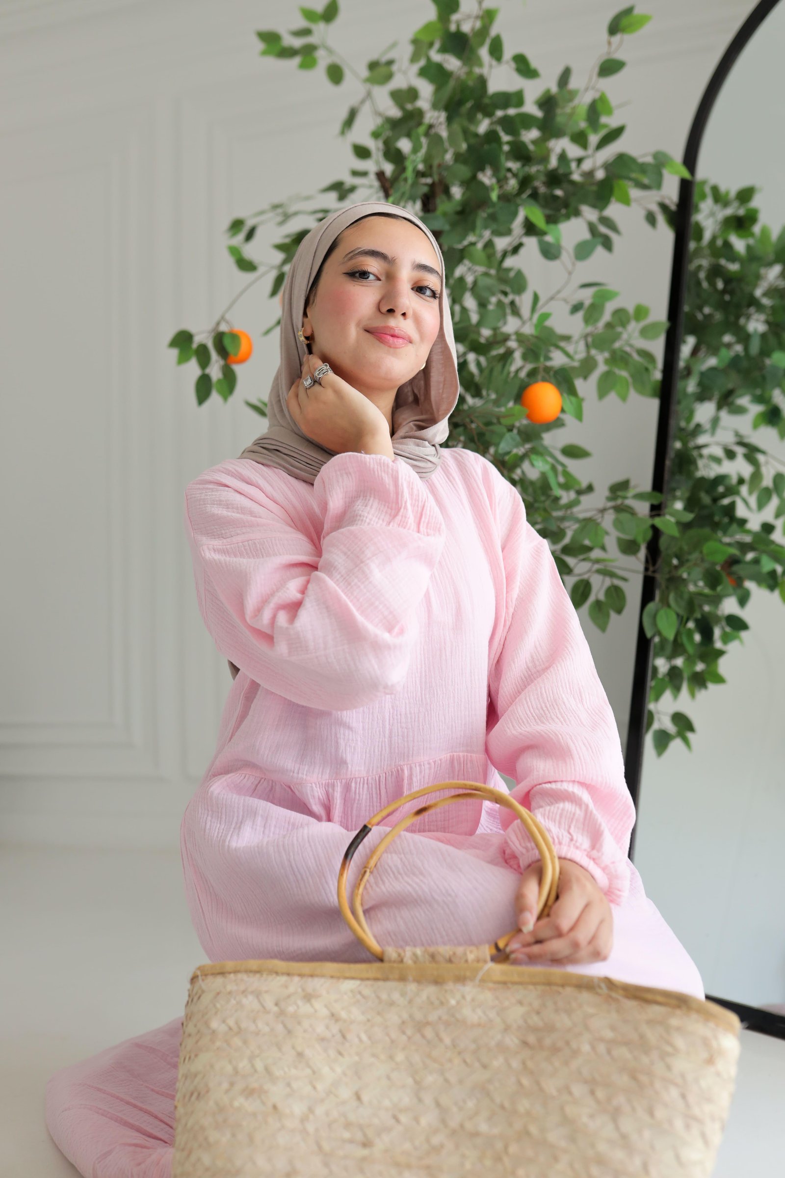 Baby pink sunshine dress