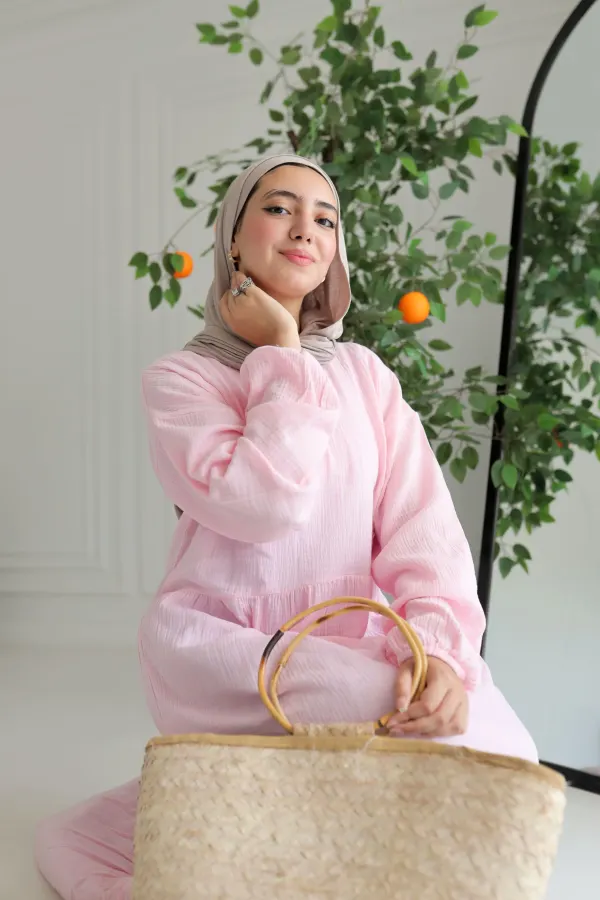 Baby pink sunshine dress