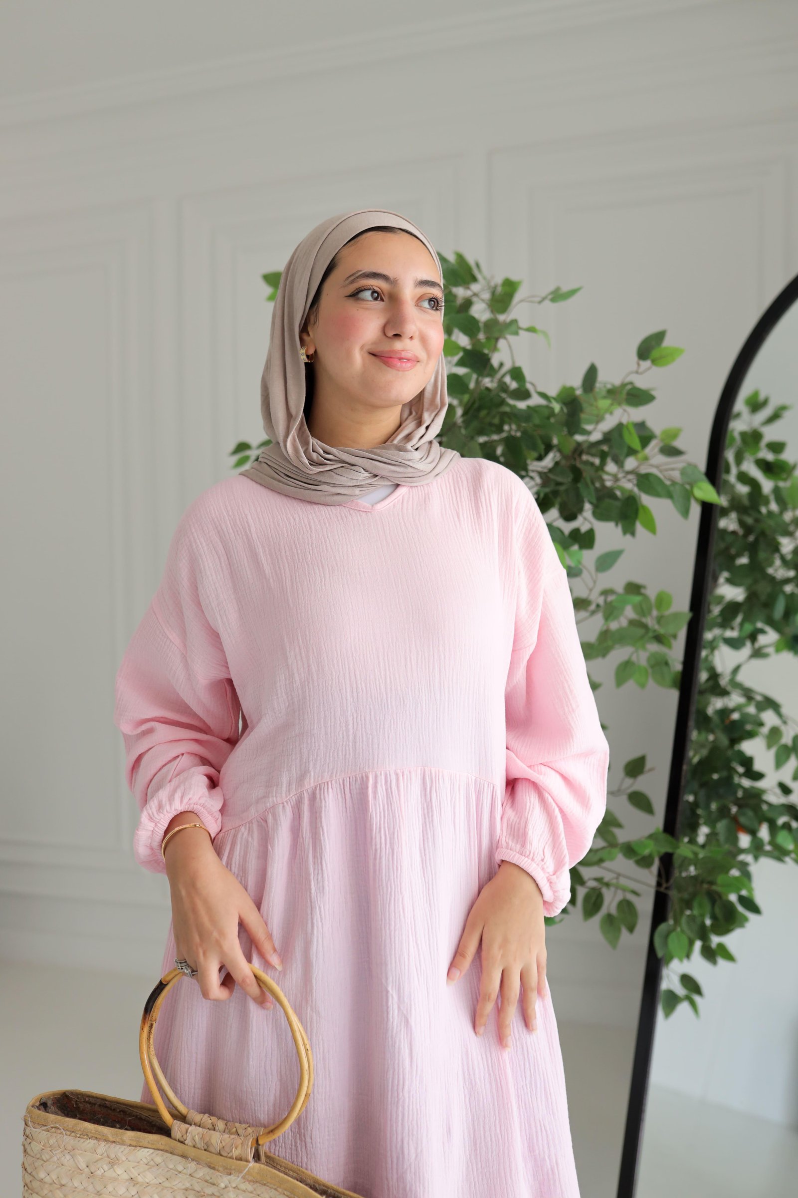 Baby pink sunshine dress