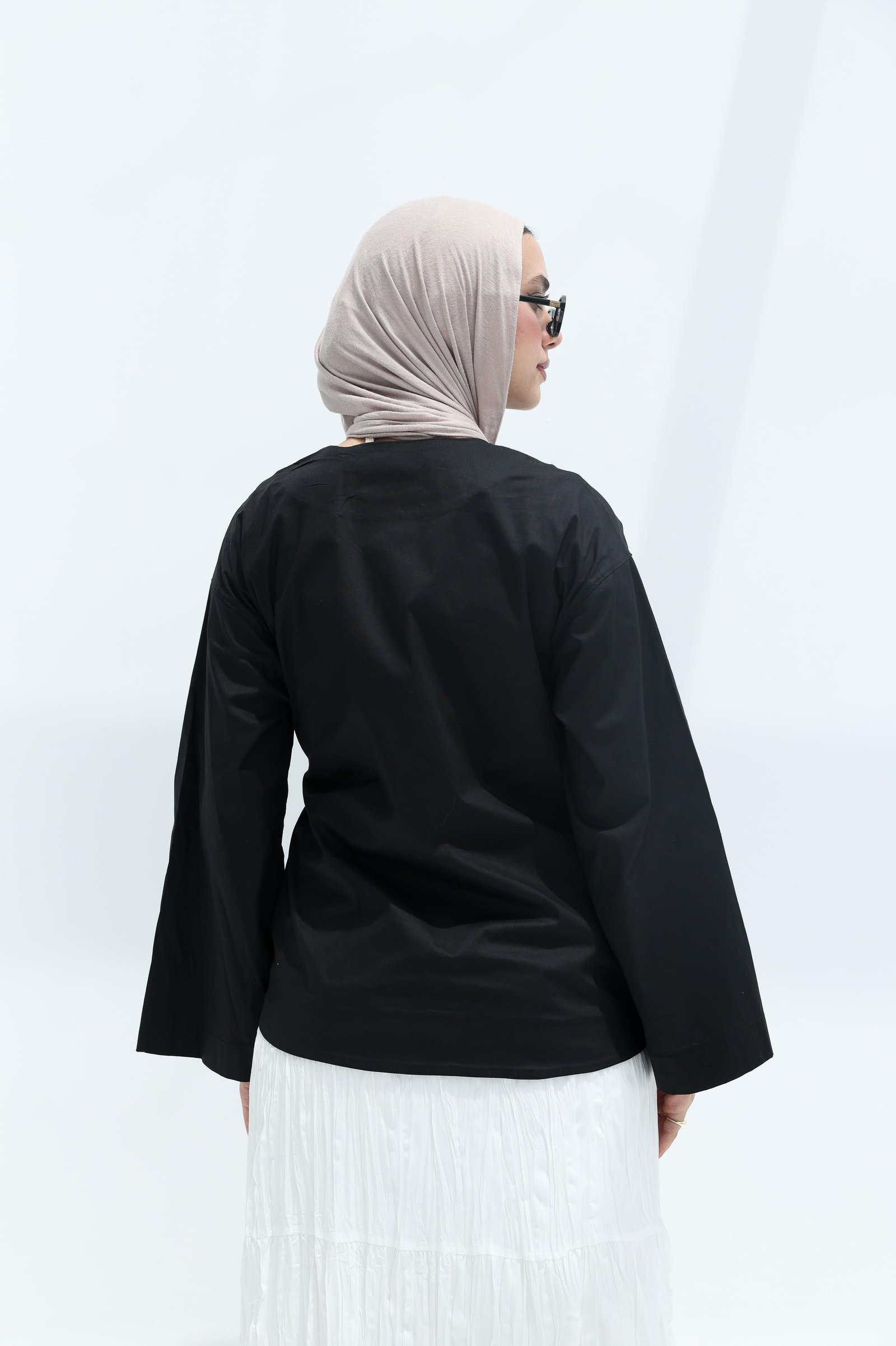 Black Bloom Blouse