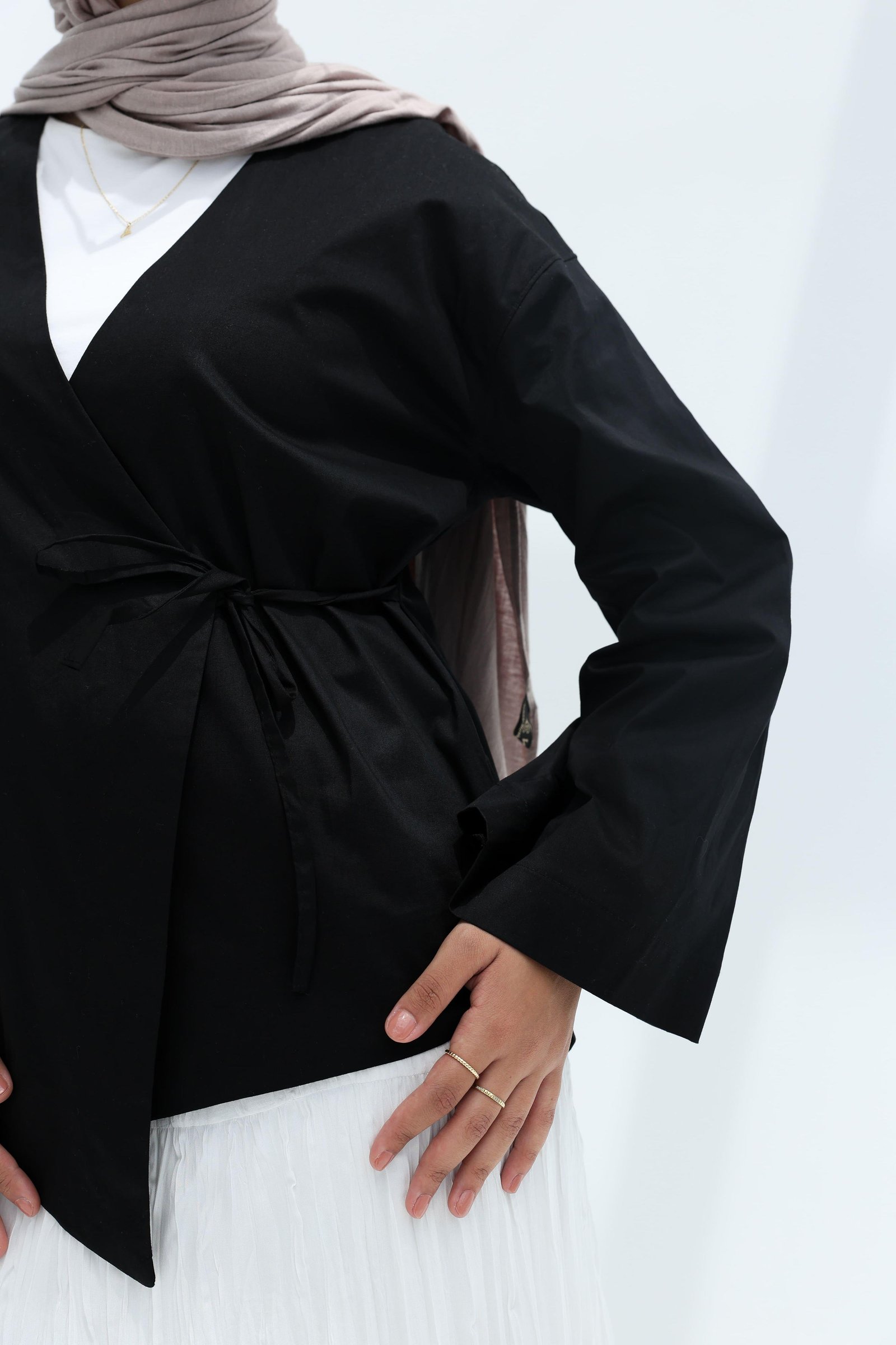 Black Bloom Blouse