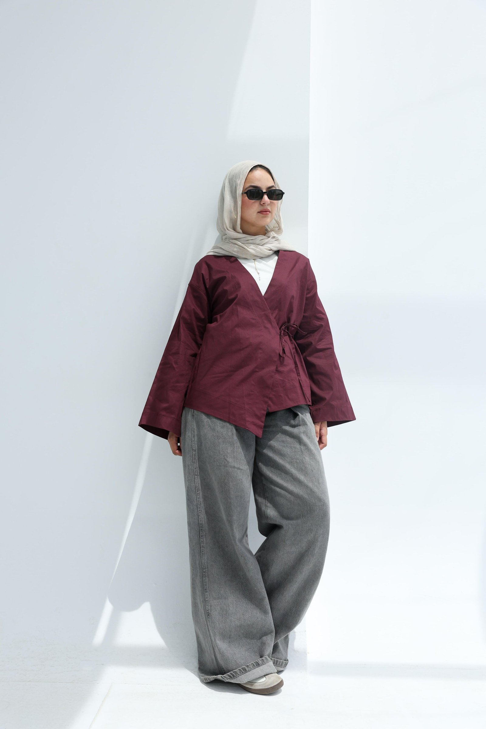 Burguandy Bloom Blouse