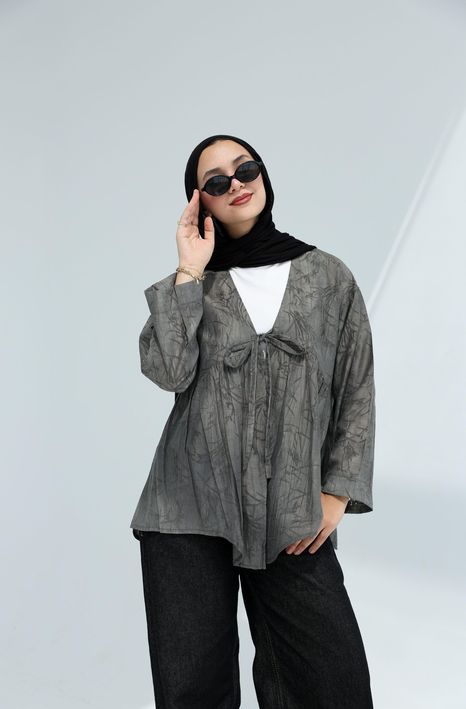 Dark Gray Nova Blouse