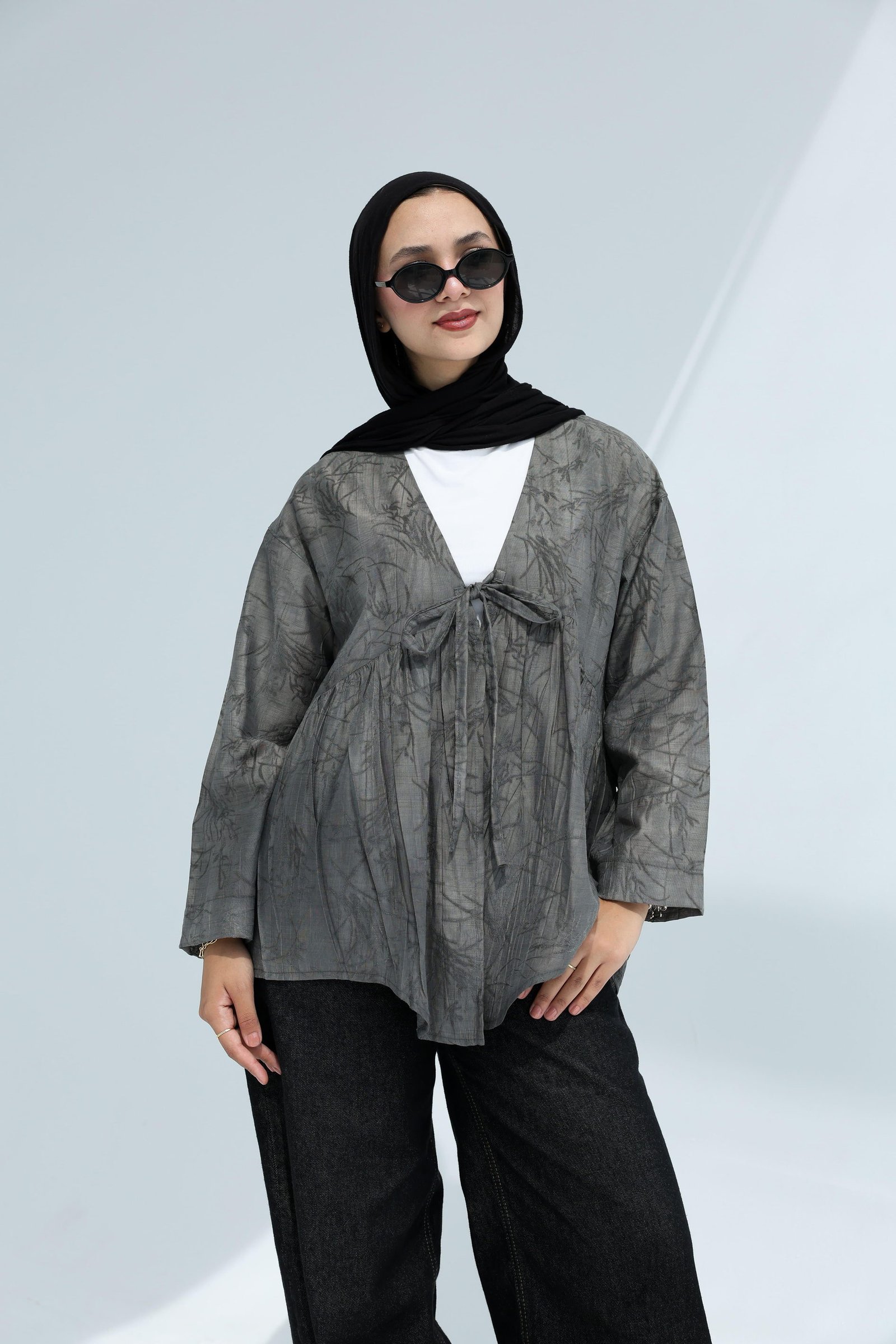 Dark Gray Nova Blouse
