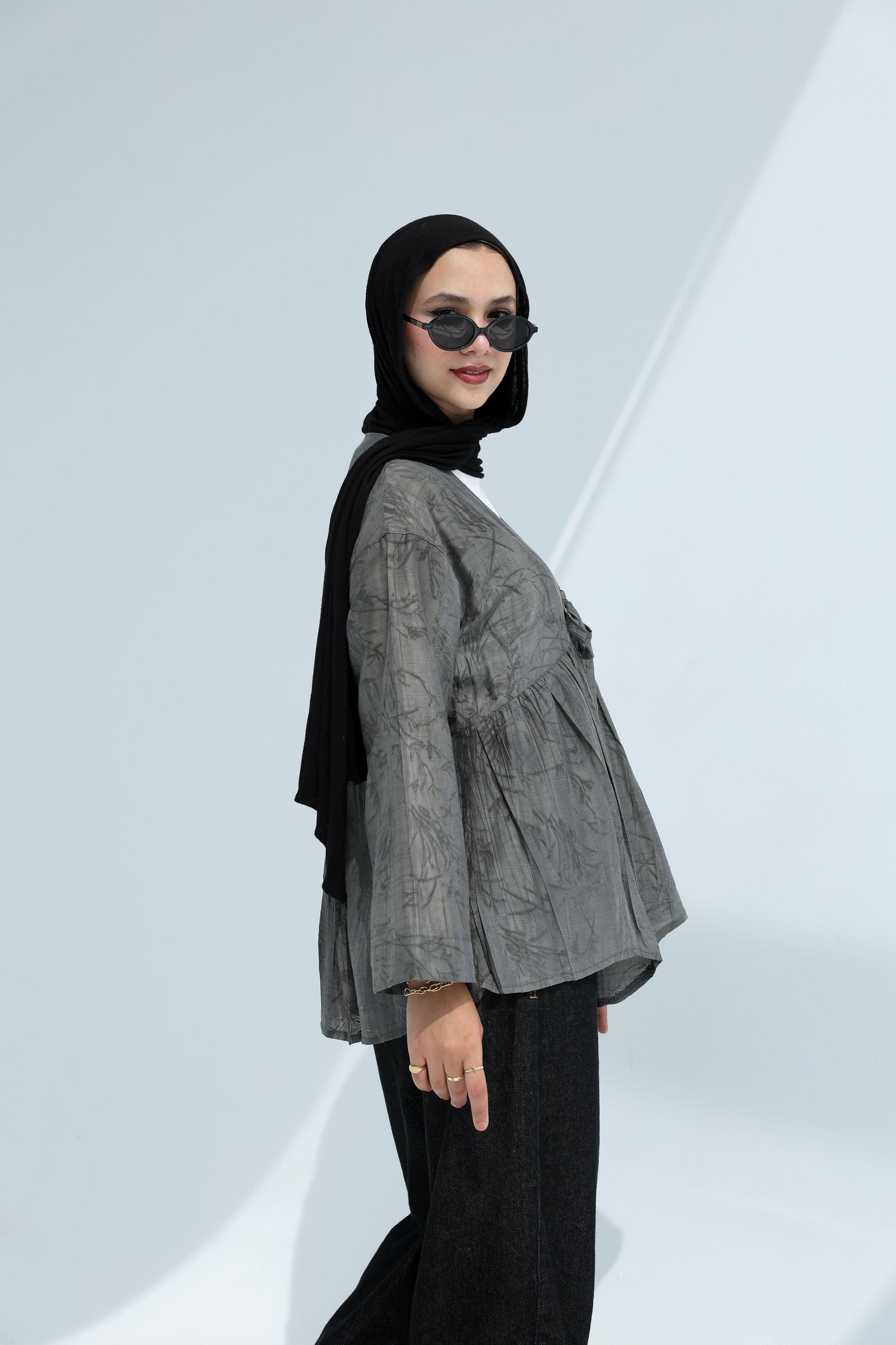 Dark Gray Nova Blouse