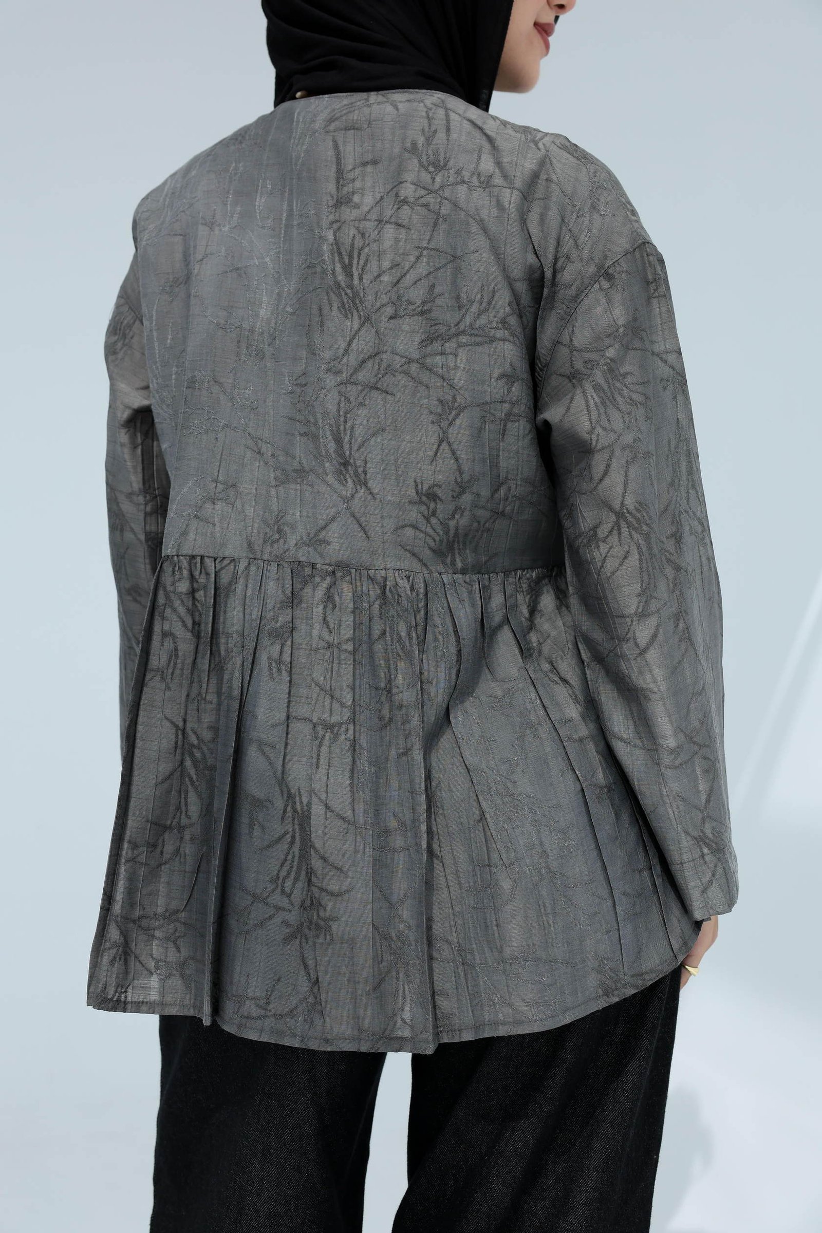Dark Gray Nova Blouse
